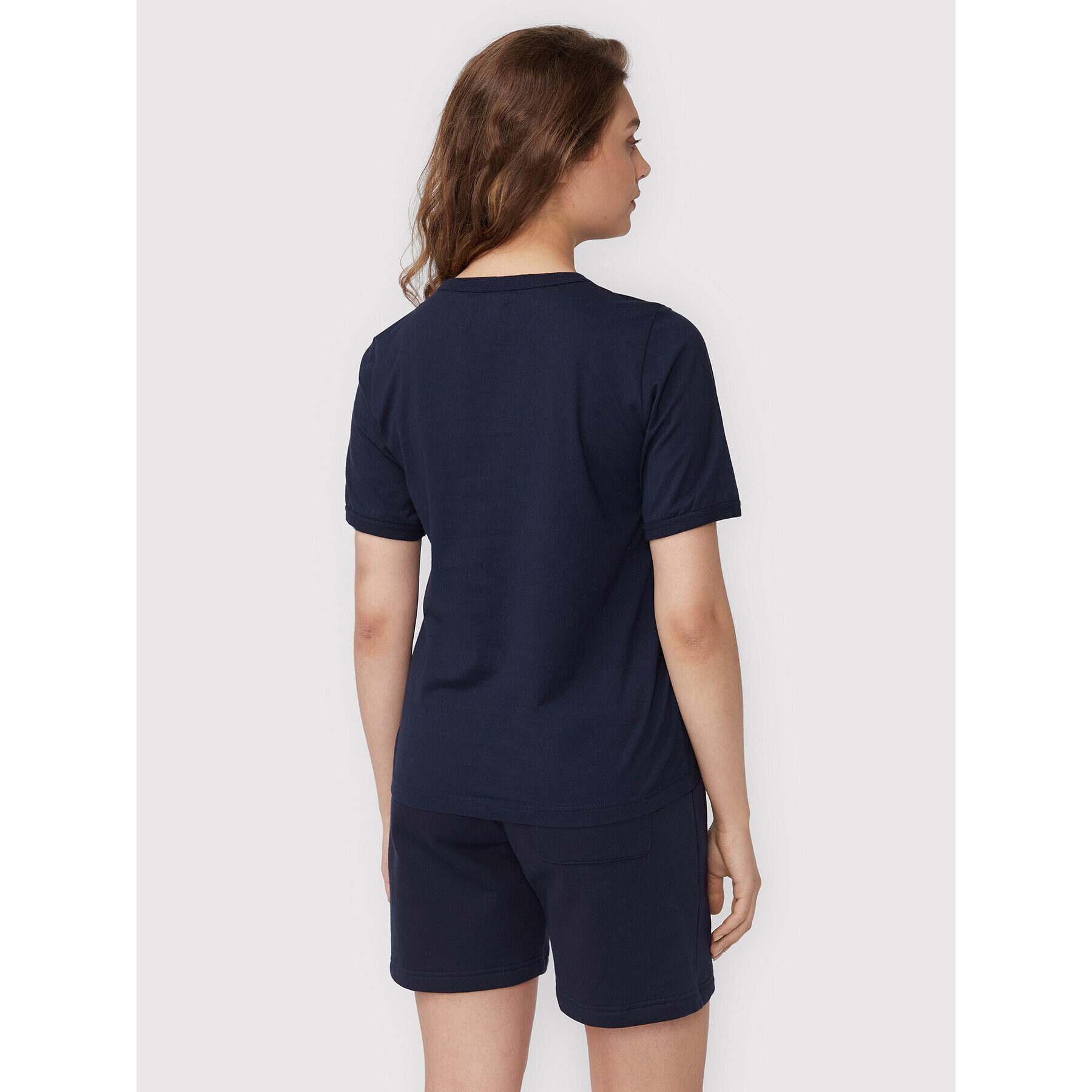 Wood Wood Tricou Fia 10232509-211 Bleumarin Regular Fit - Pled.ro