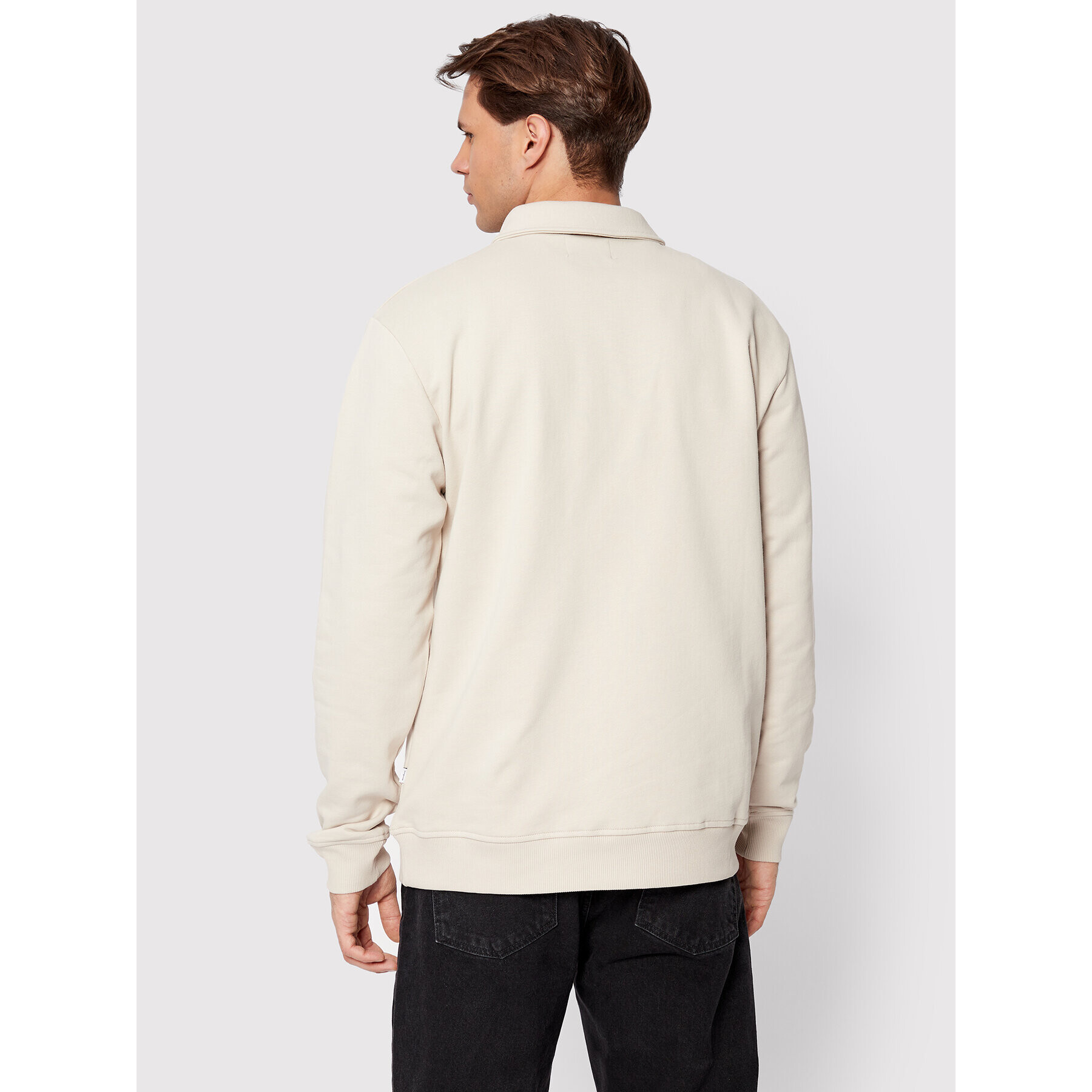 Woodbird Bluză Retla Polo Sweat 2236-605 Bej Regular Fit - Pled.ro