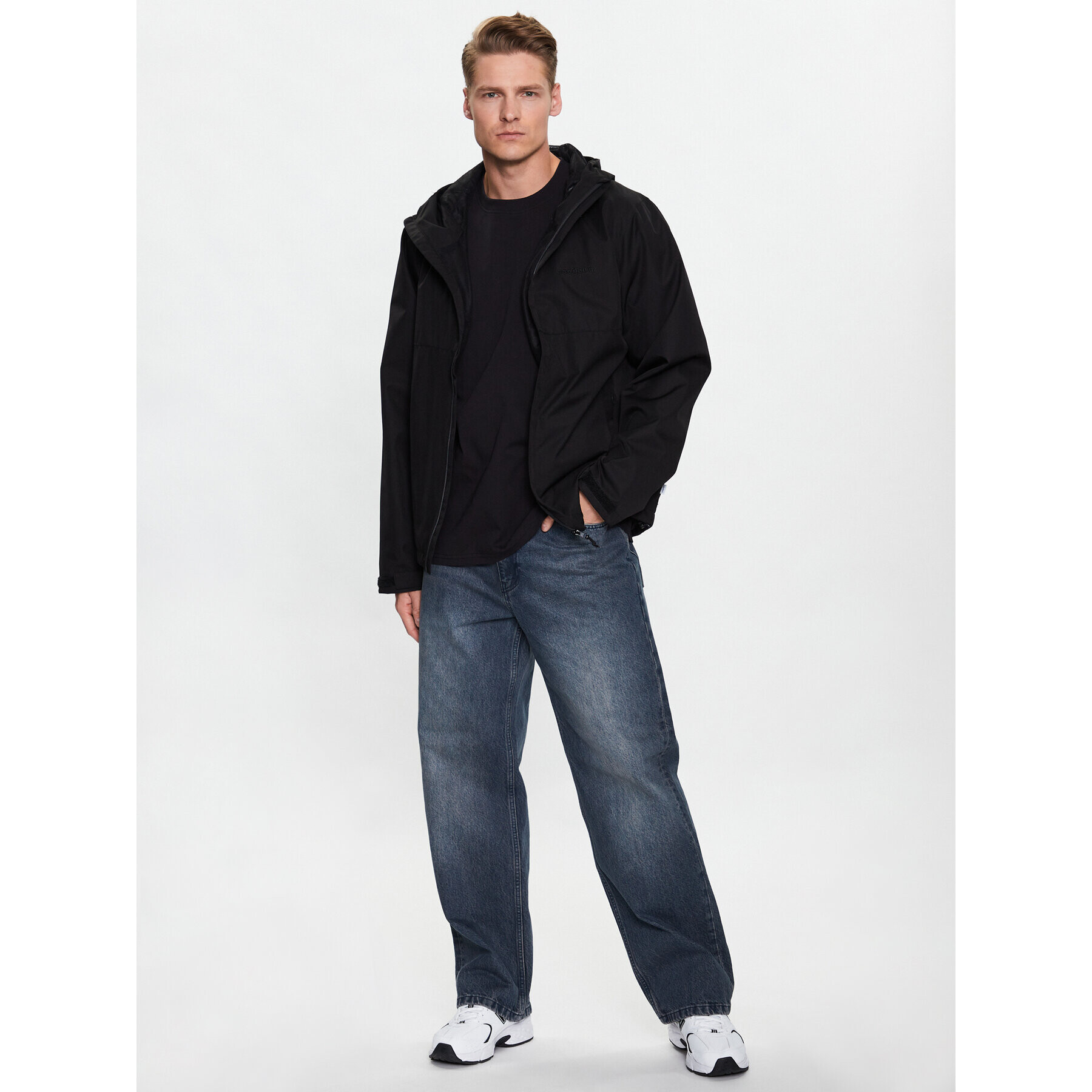 Woodbird Tricou Baine Base 2216-430 Negru Regular Fit - Pled.ro