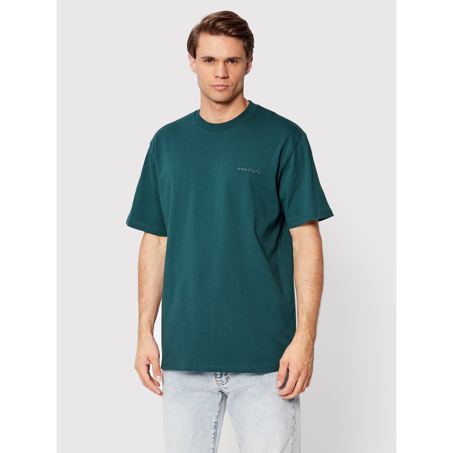 Woodbird Tricou Baine Base 2216-430 Verde Regular Fit - Pled.ro