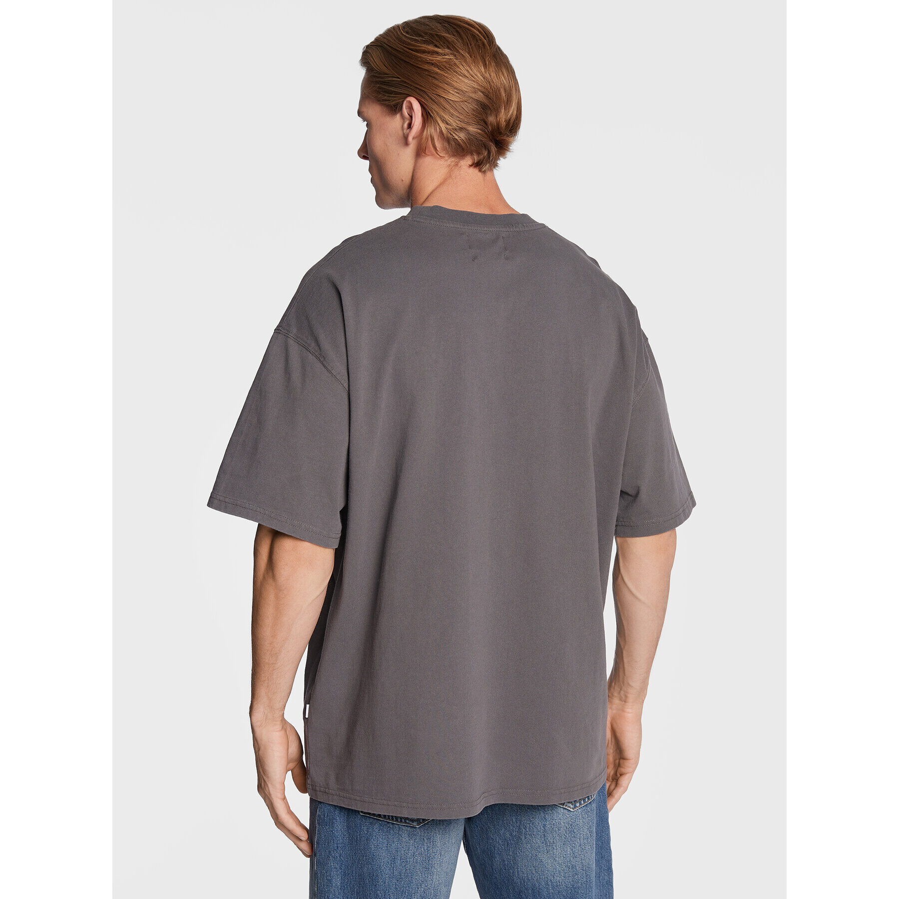 Woodbird Tricou Bose Mock 2246-403 Gri Boxy Fit - Pled.ro