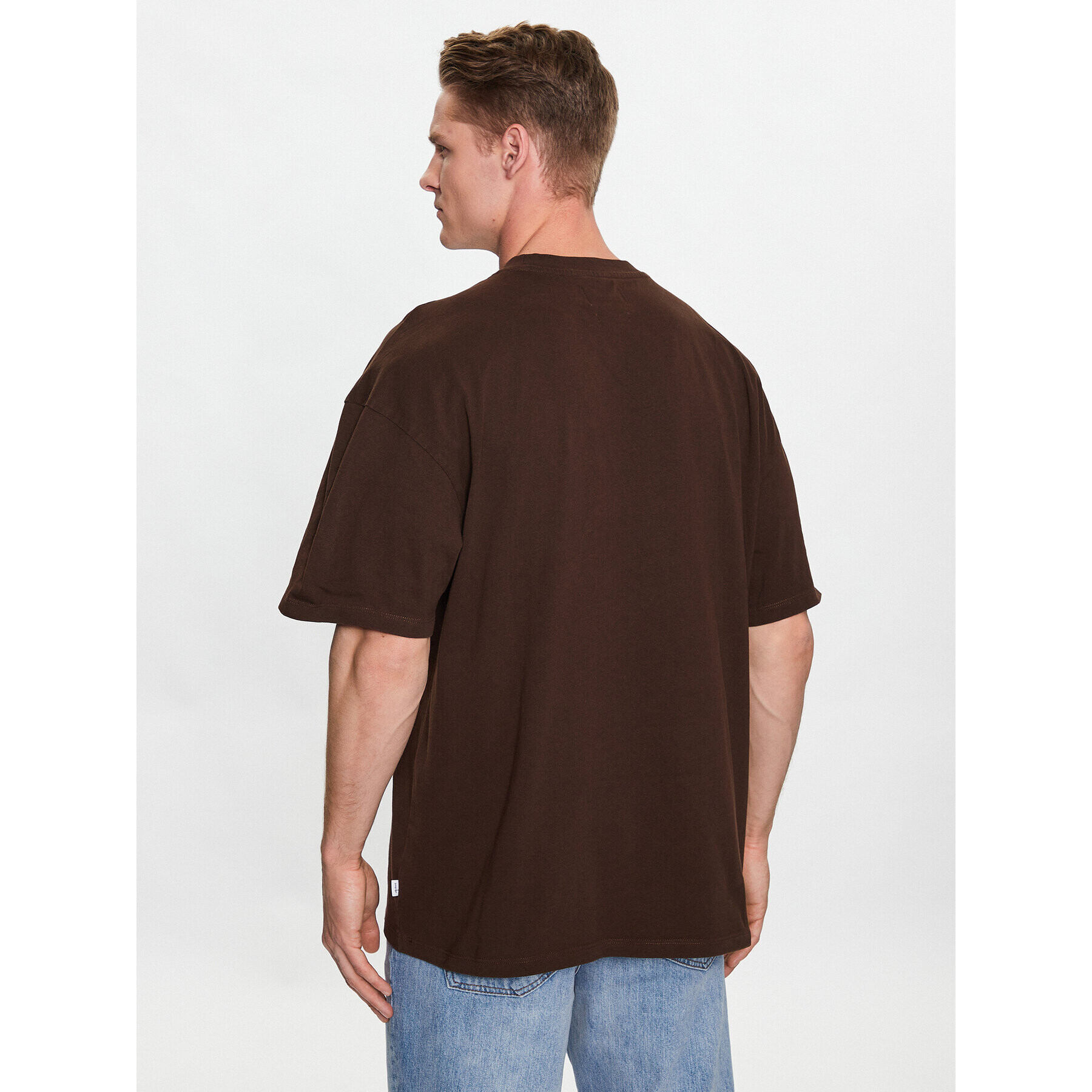 Woodbird Tricou Bose Mock 2316-412 Maro Regular Fit - Pled.ro