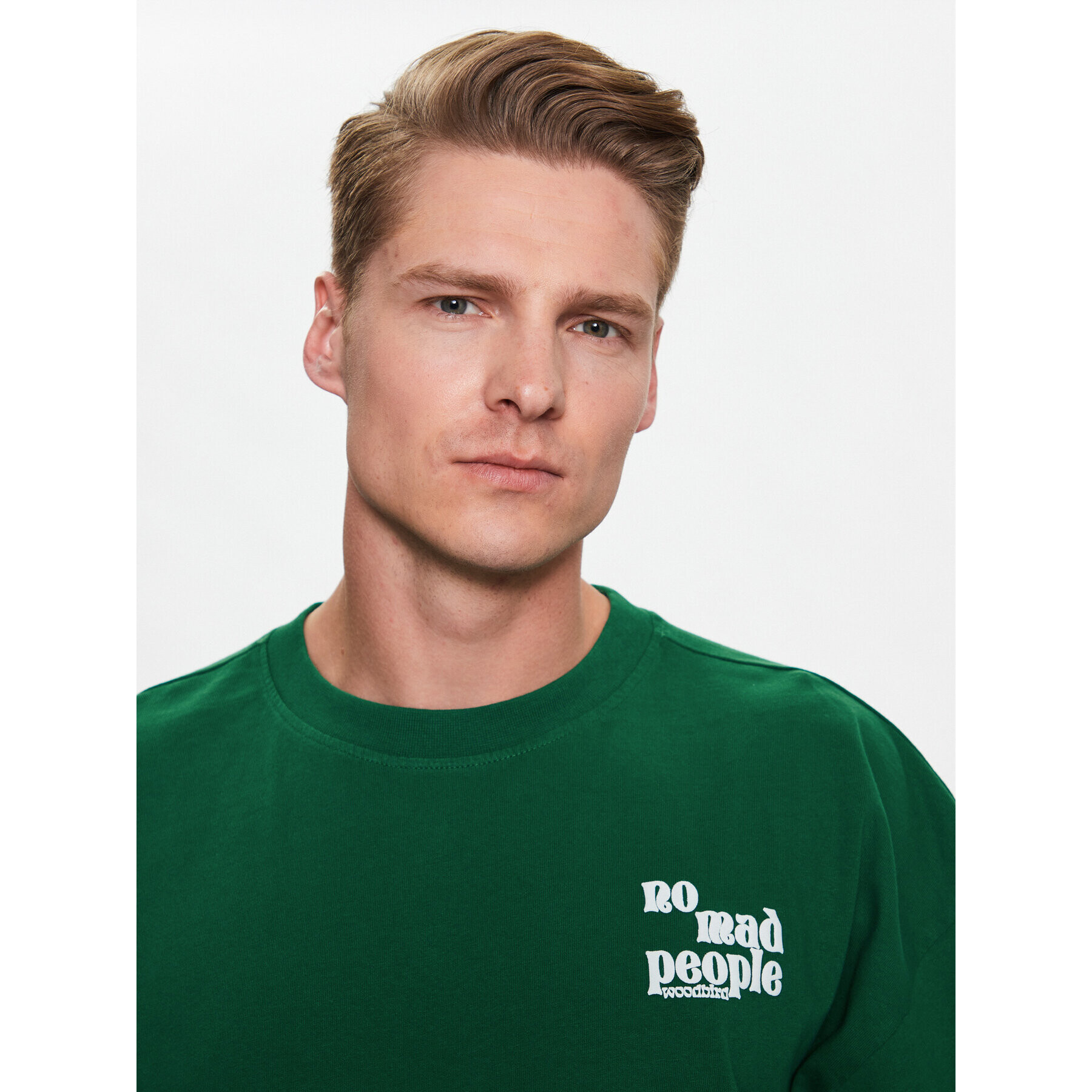 Woodbird Tricou Bose Safe 2316-409 Verde Regular Fit - Pled.ro