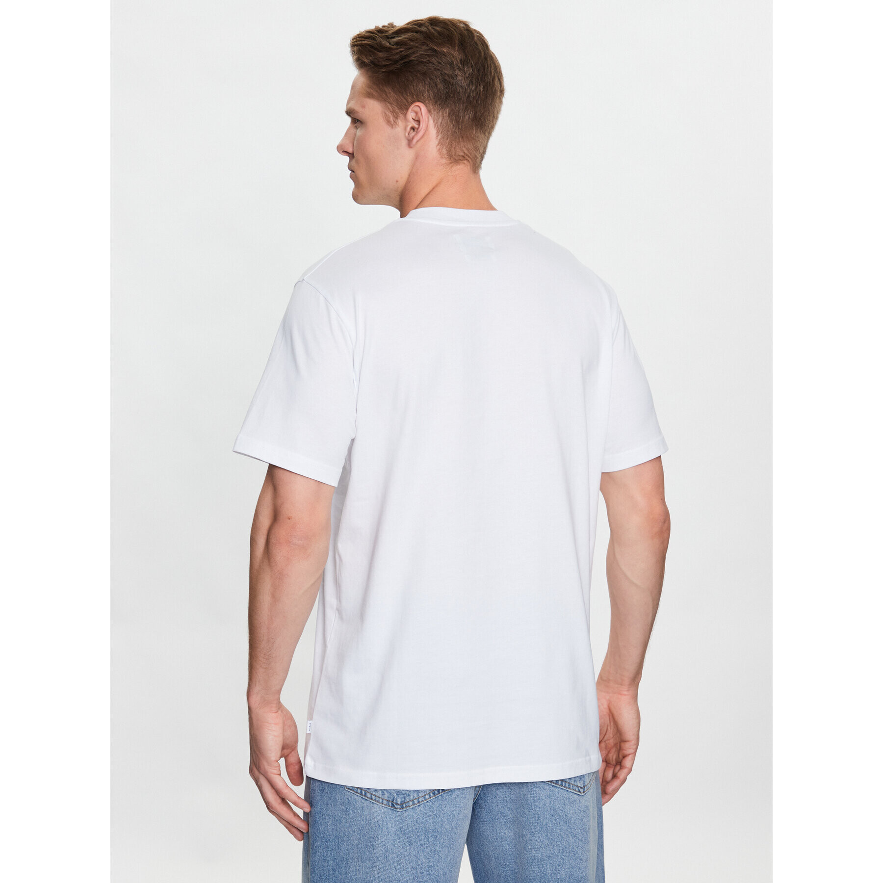 Woodbird Tricou Kaleb Oase 2316-401 Alb Regular Fit - Pled.ro