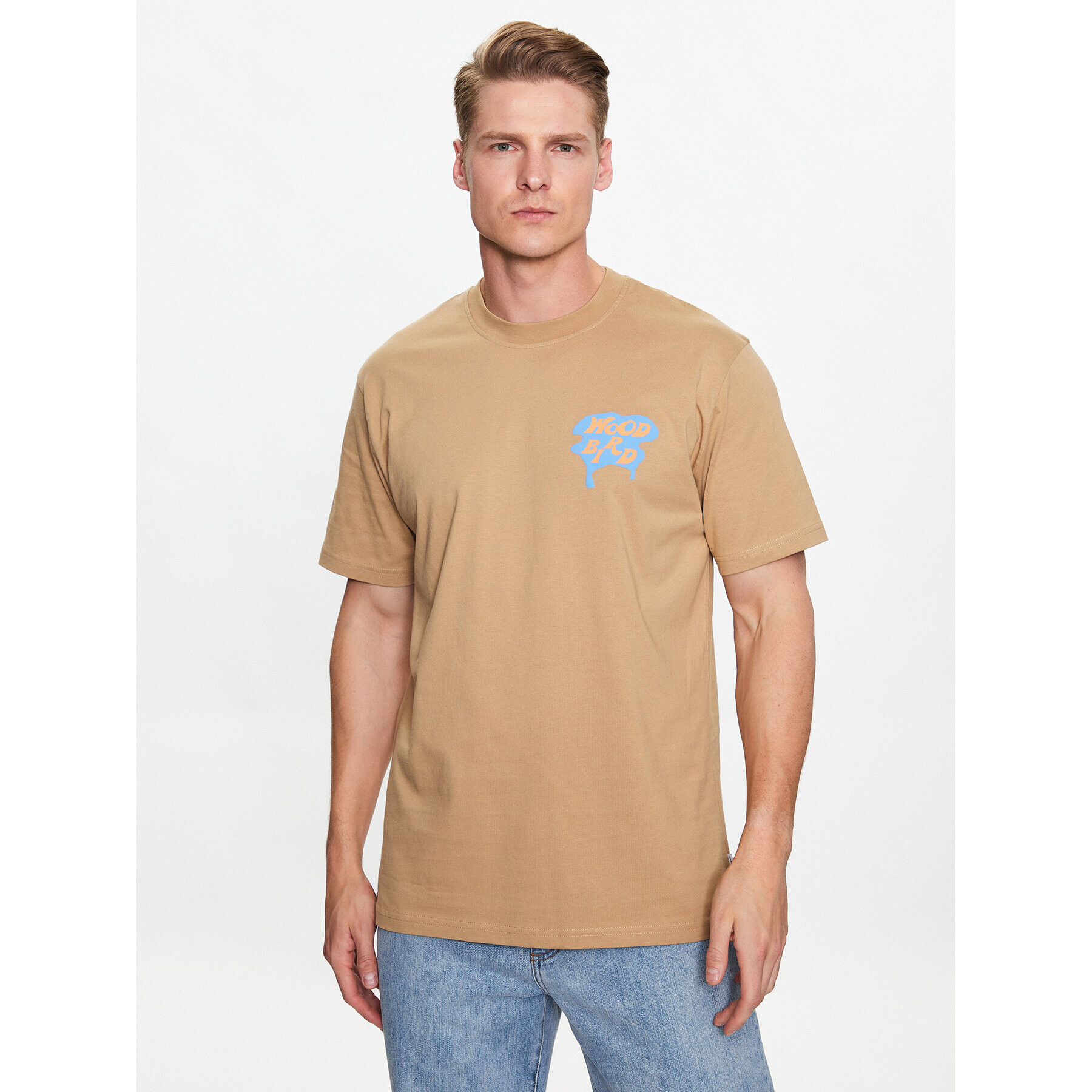 Woodbird Tricou Kaleb Oase 2316-401 Maro Regular Fit - Pled.ro