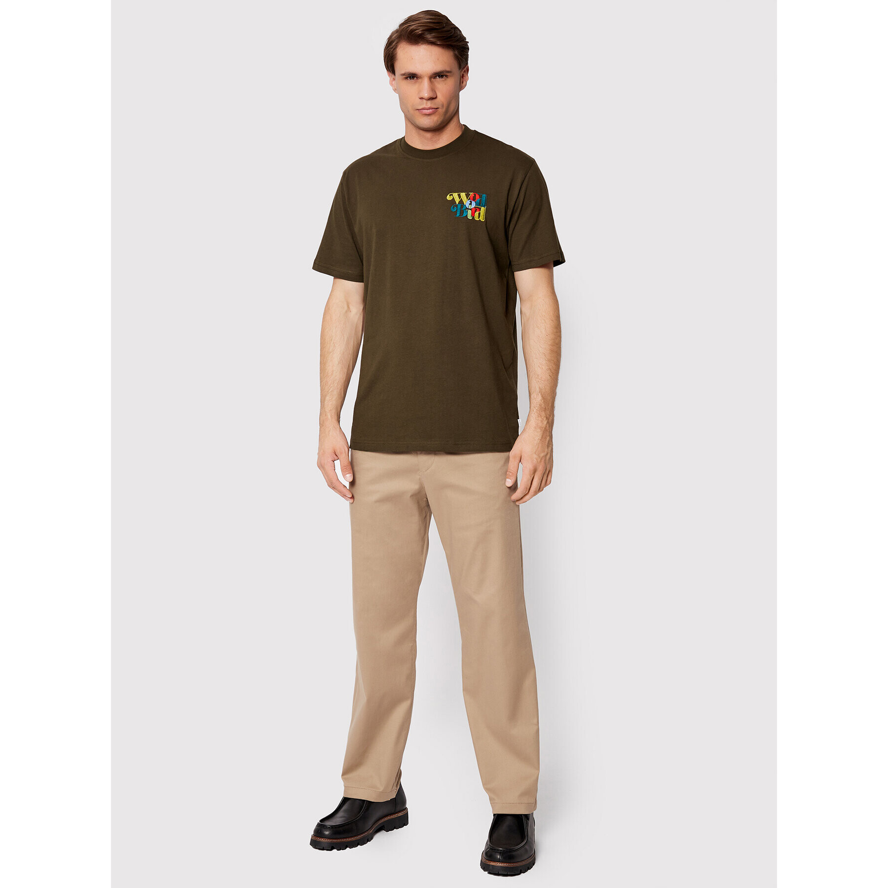 Woodbird Tricou Molt Wirl 2236-426 Maro Regular Fit - Pled.ro