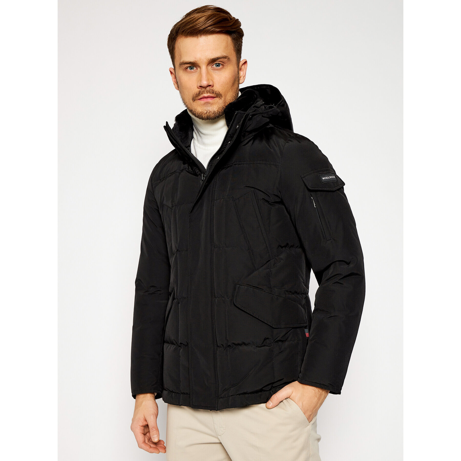 Woolrich Geacă de iarnă Blizzard CFWOOU0339MR UT0001 Negru Regular Fit - Pled.ro