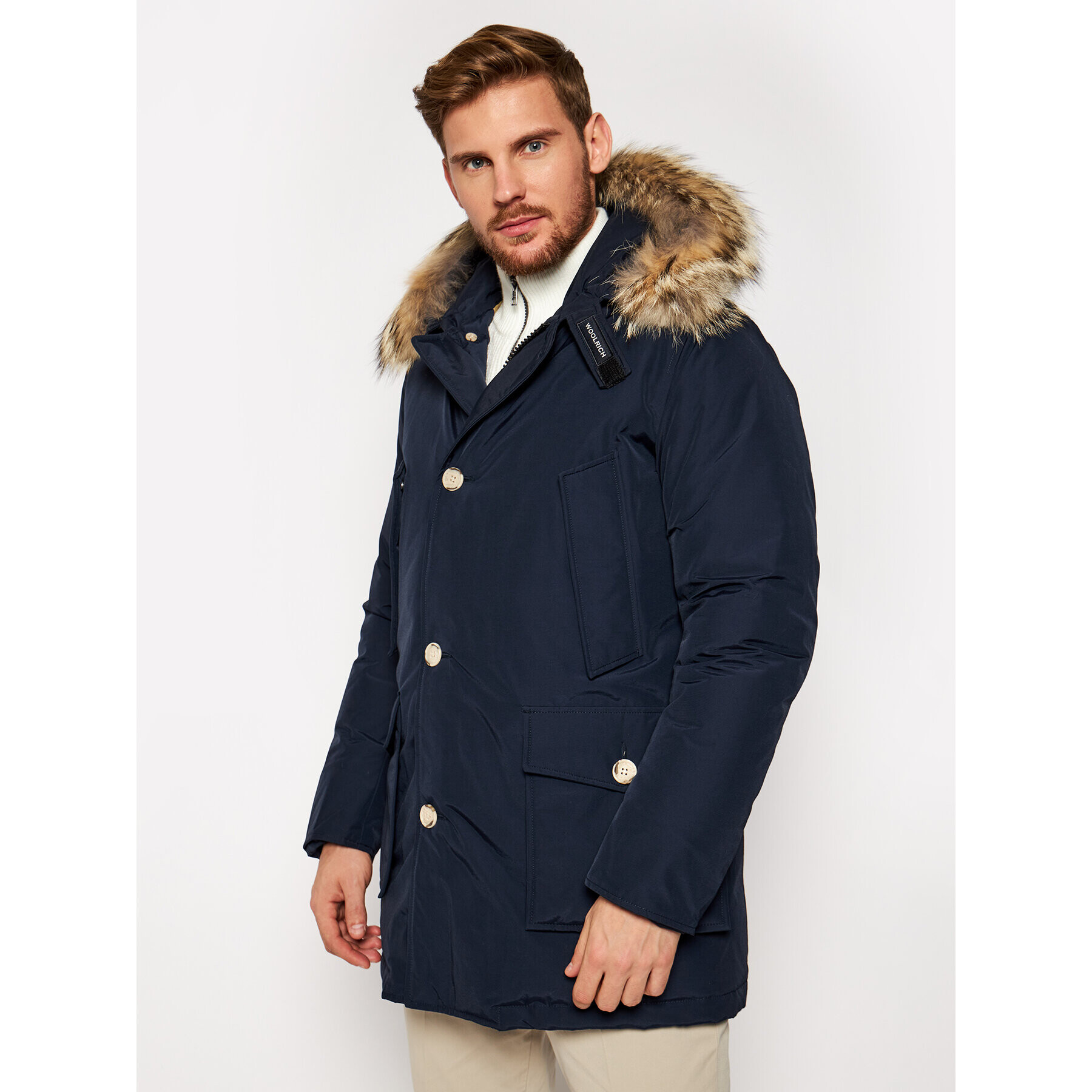 Woolrich Hanorac Arctic CFWOOU0270MR UT0108 Bleumarin Regular Fit - Pled.ro