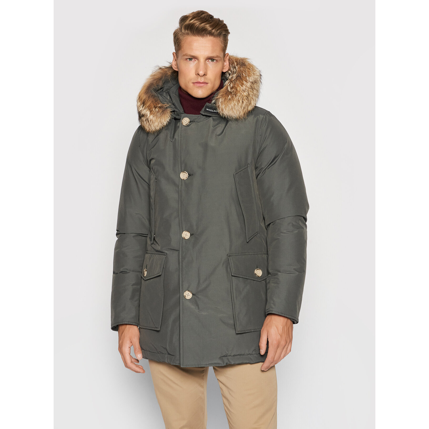 Woolrich Hanorac Arctic CFWOOU0482MRUT0001 Gri Regular Fit - Pled.ro