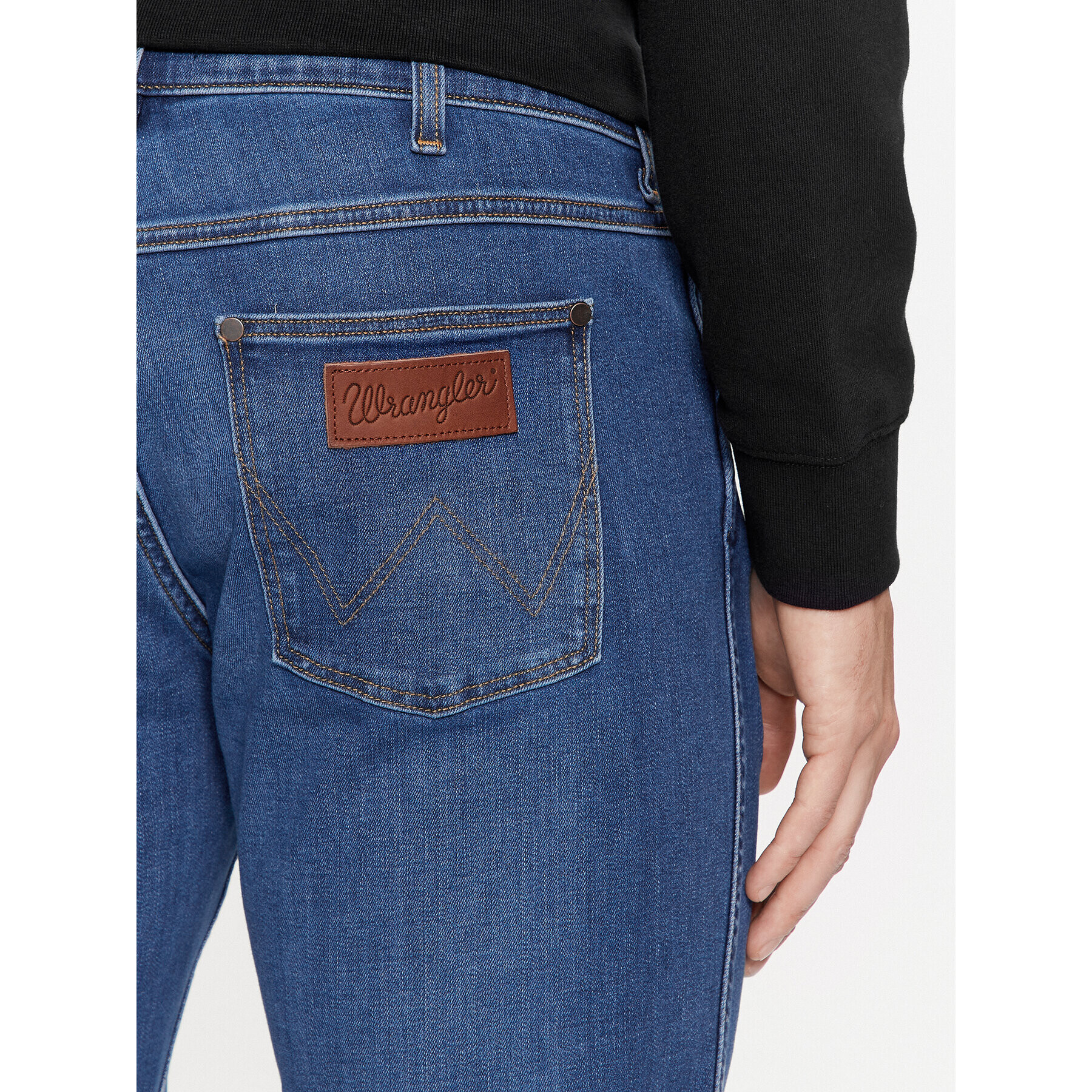 Wrangler Blugi Greensboro 112341409 Albastru Regular Fit - Pled.ro