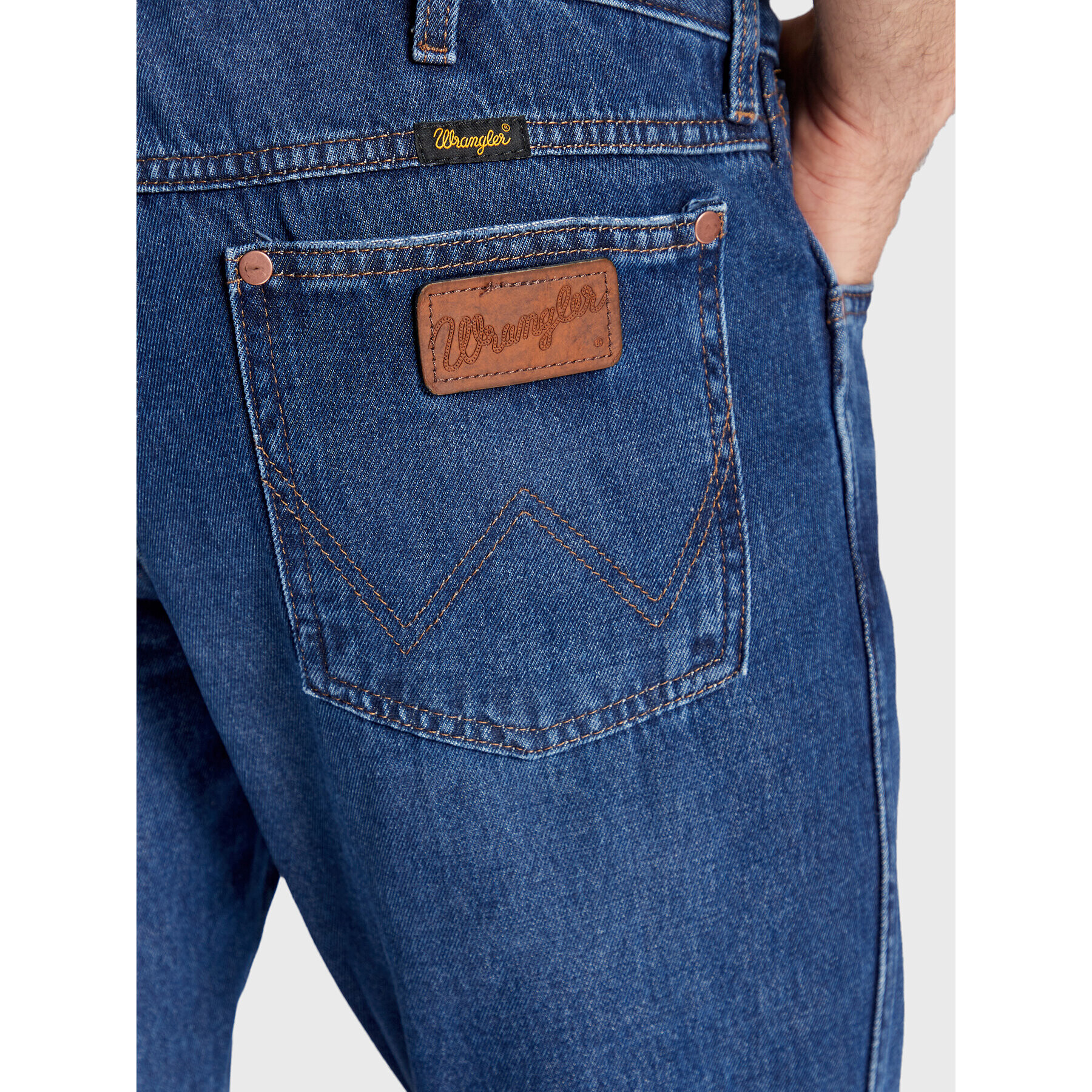 Wrangler Blugi Greensboro W15QAL15O Albastru Regular Fit - Pled.ro