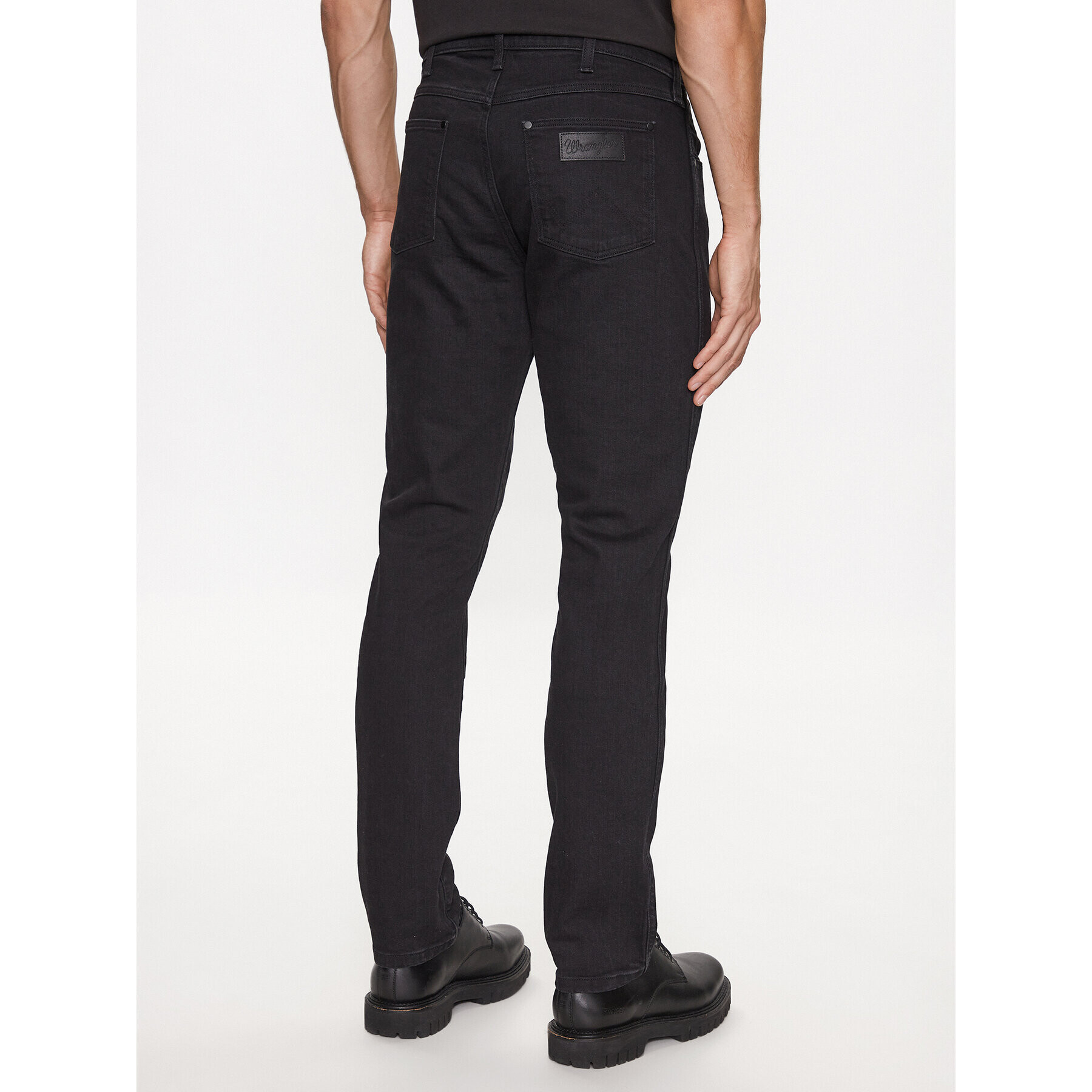 Wrangler Blugi Larston 112341423 Negru Slim Fit - Pled.ro