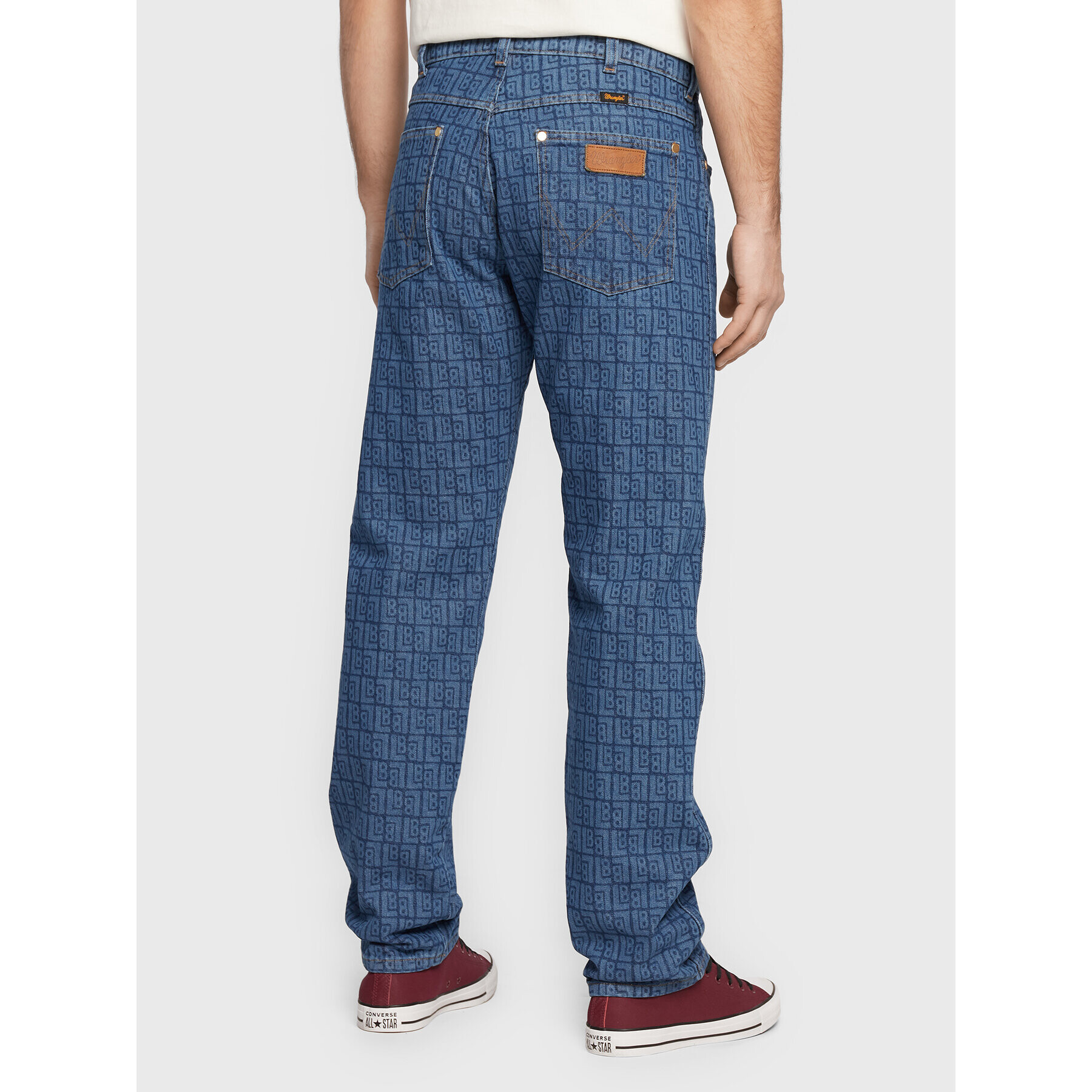 Wrangler Blugi LEON BRIDGES Frontier In All Over Laser W16VCB31Y 112328335 Albastru Regular Fit - Pled.ro