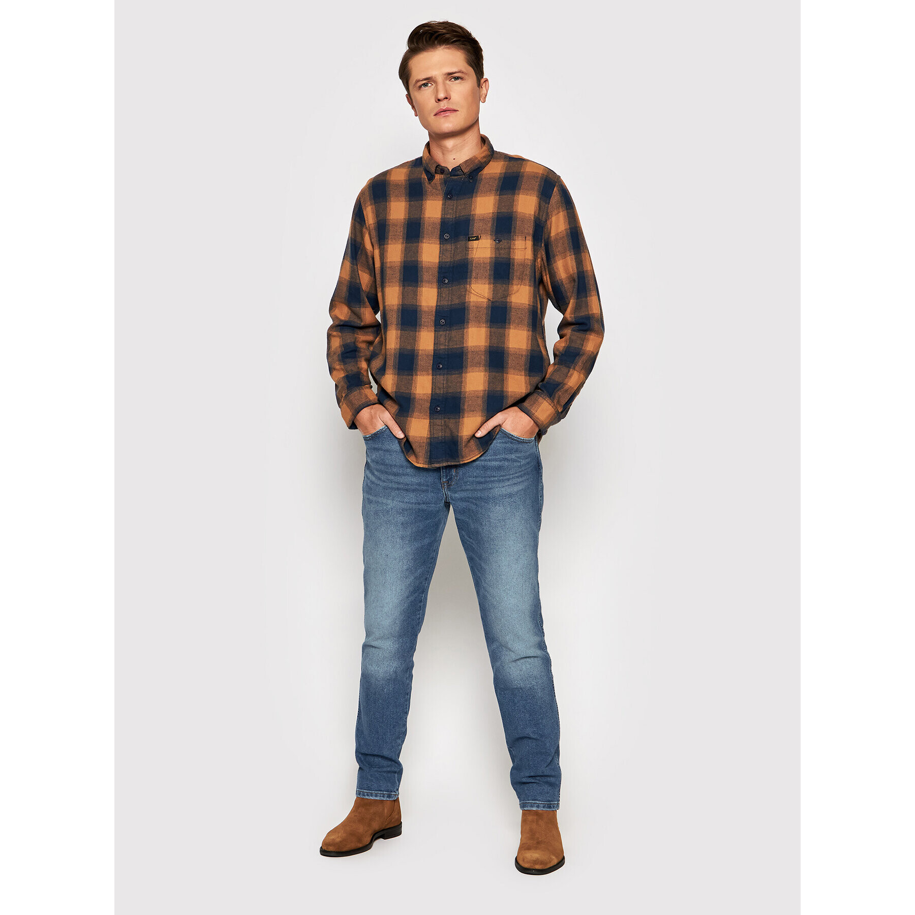 Wrangler Blugi Texas W12TU898T Albastru Regular Fit - Pled.ro