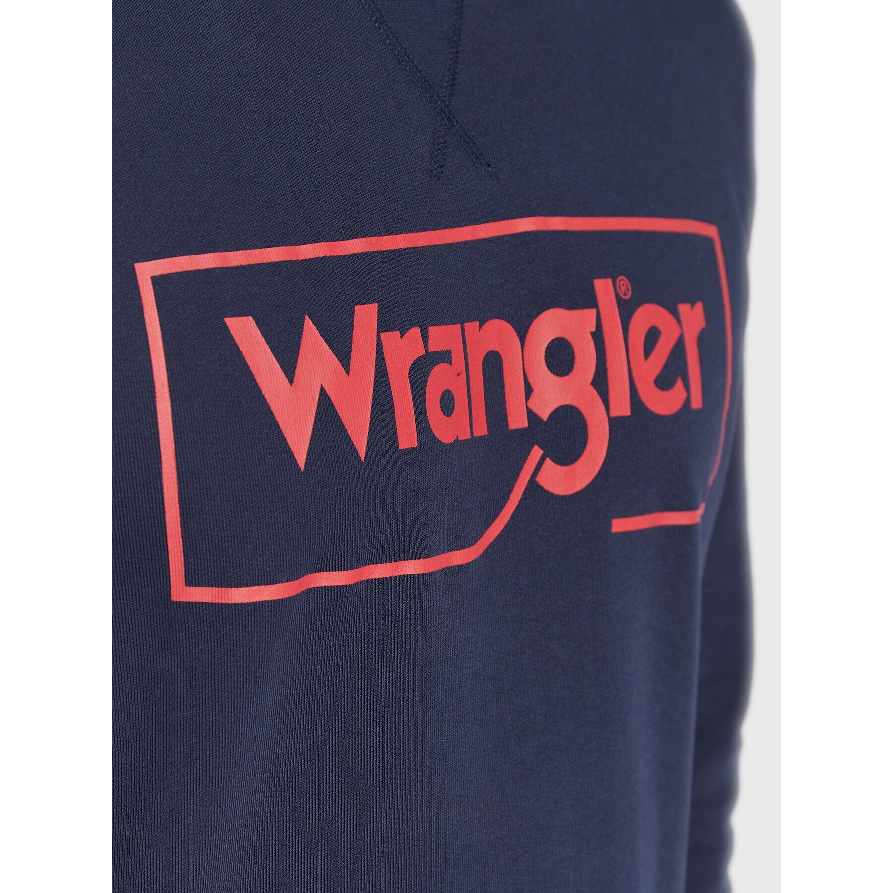 Wrangler Bluză Frame Logo W662HA114 112320240 Bleumarin Regular Fit - Pled.ro