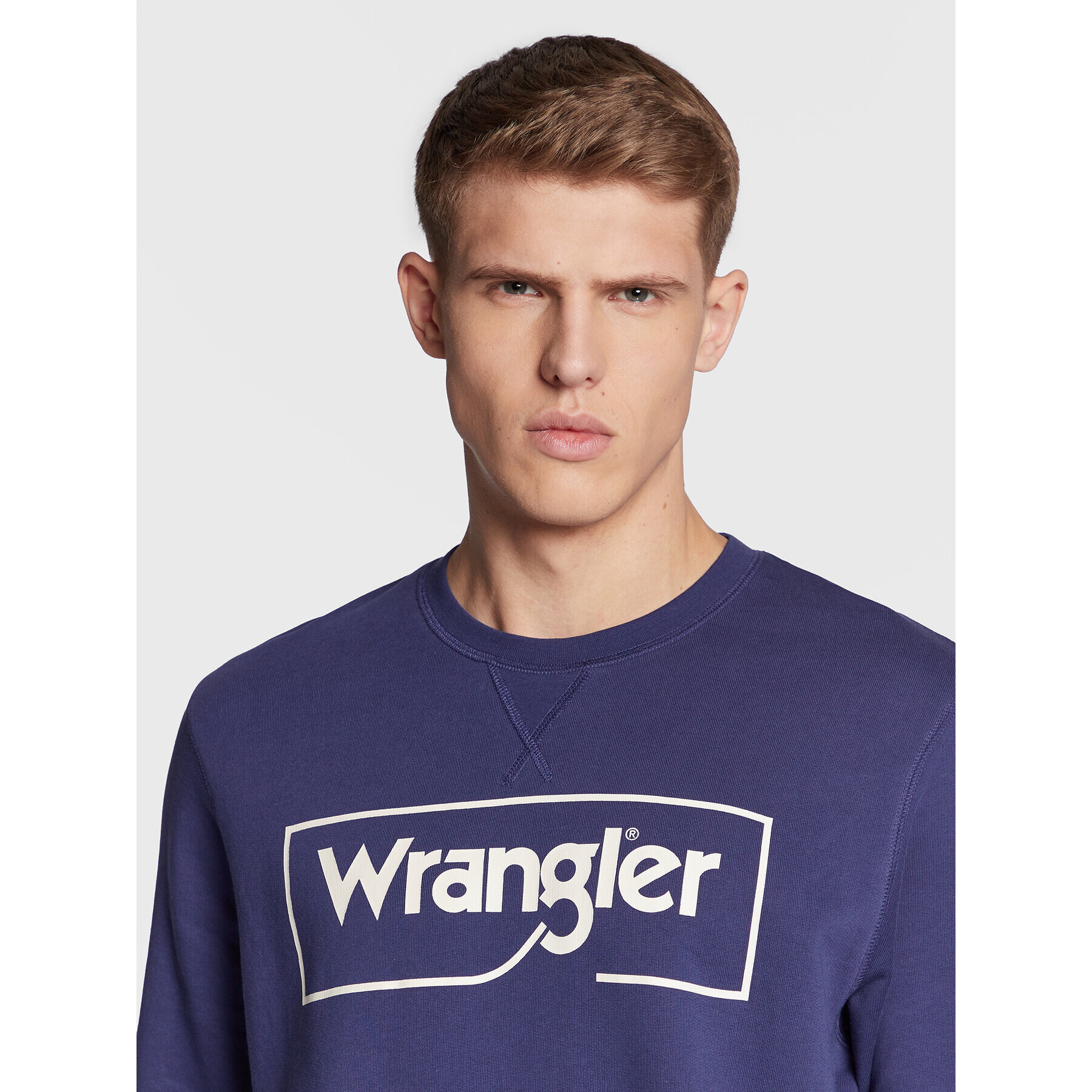 Wrangler Bluză Frame Logo W662HAB51 112321426 Violet Regular Fit - Pled.ro