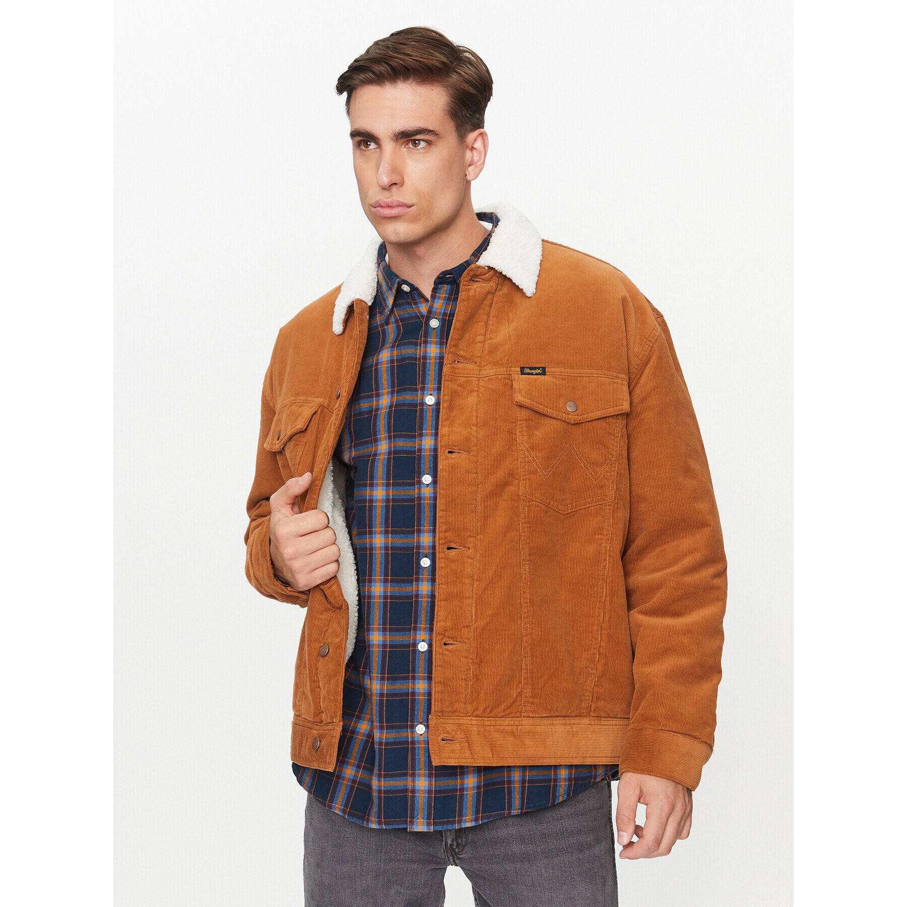 Wrangler Geacă Anti Fit 112341245 Maro Regular Fit - Pled.ro