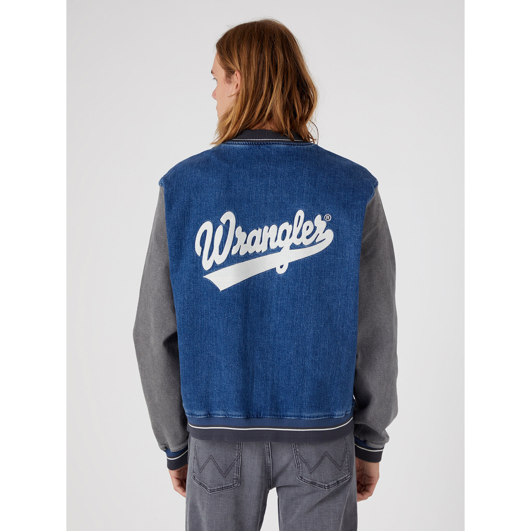 Wrangler Geacă bomber Baseball W48272Z90 112331618 Albastru Regular Fit - Pled.ro