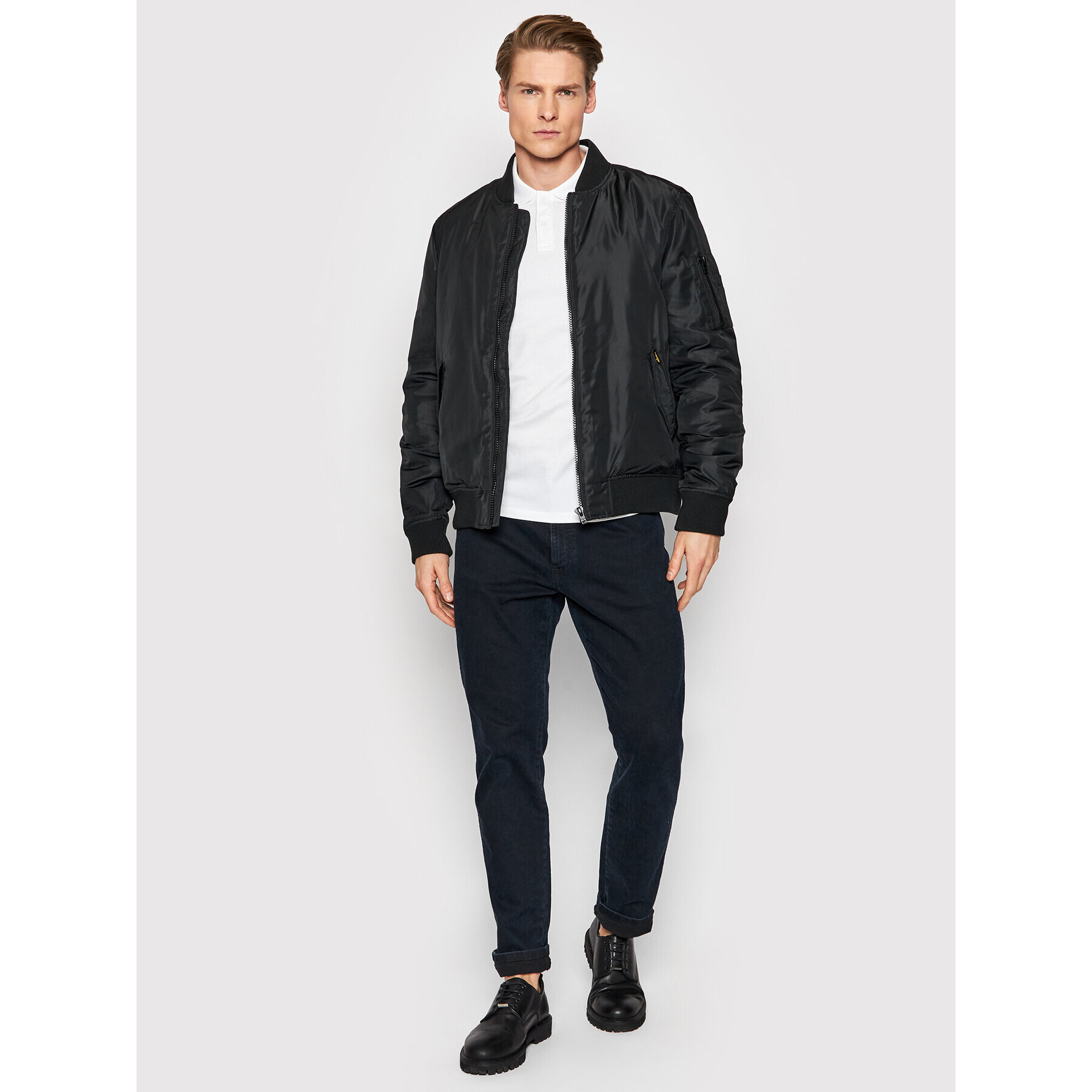 Wrangler Geacă bomber Pilot W4F9XC100 Negru Regular Fit - Pled.ro