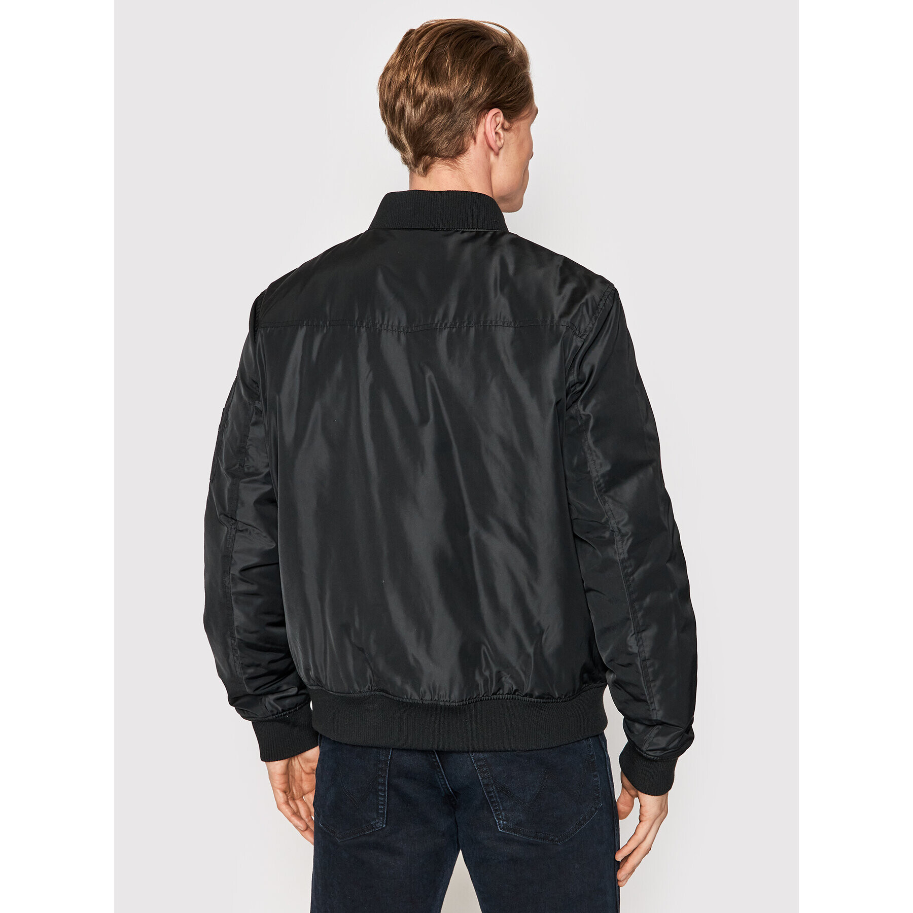 Wrangler Geacă bomber Pilot W4F9XC100 Negru Regular Fit - Pled.ro