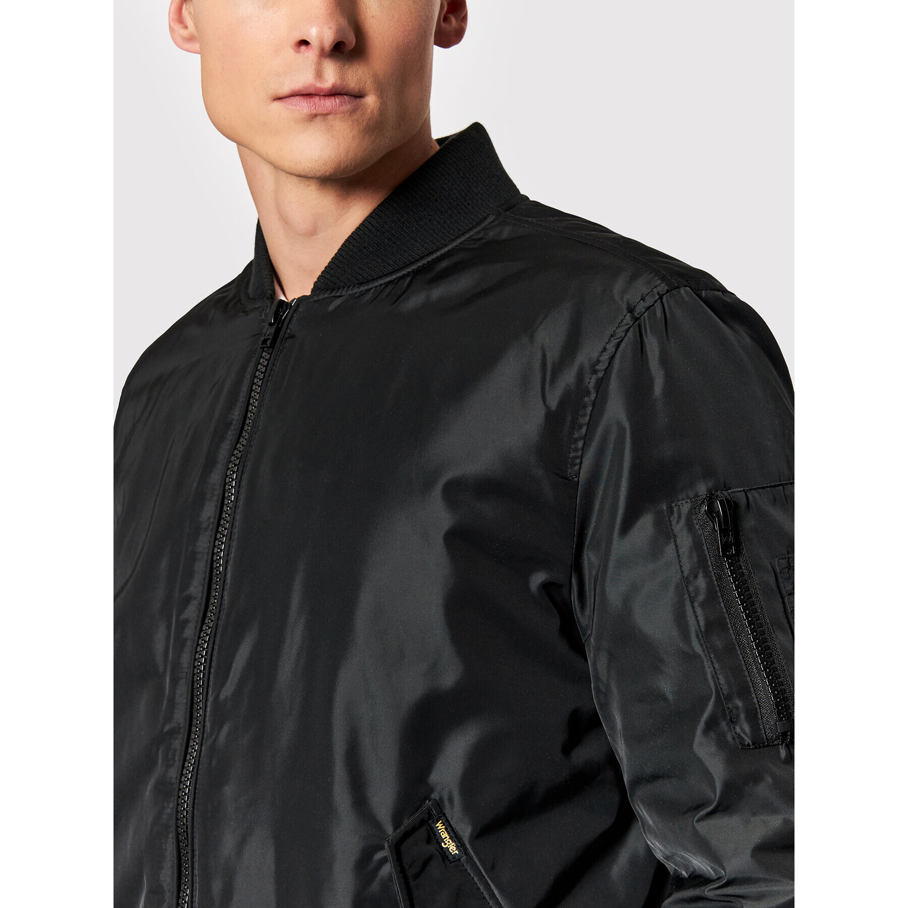 Wrangler Geacă bomber Pilot W4F9XC100 Negru Regular Fit - Pled.ro