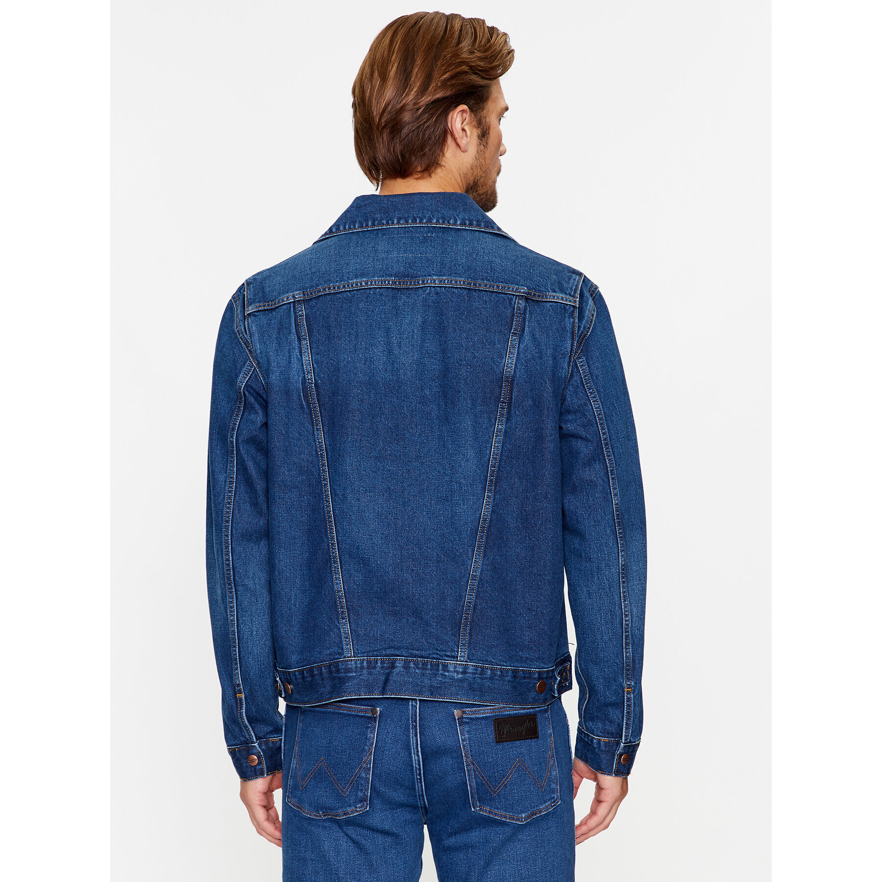 Wrangler Geacă de blugi 124Mj 112341043 Albastru Regular Fit - Pled.ro