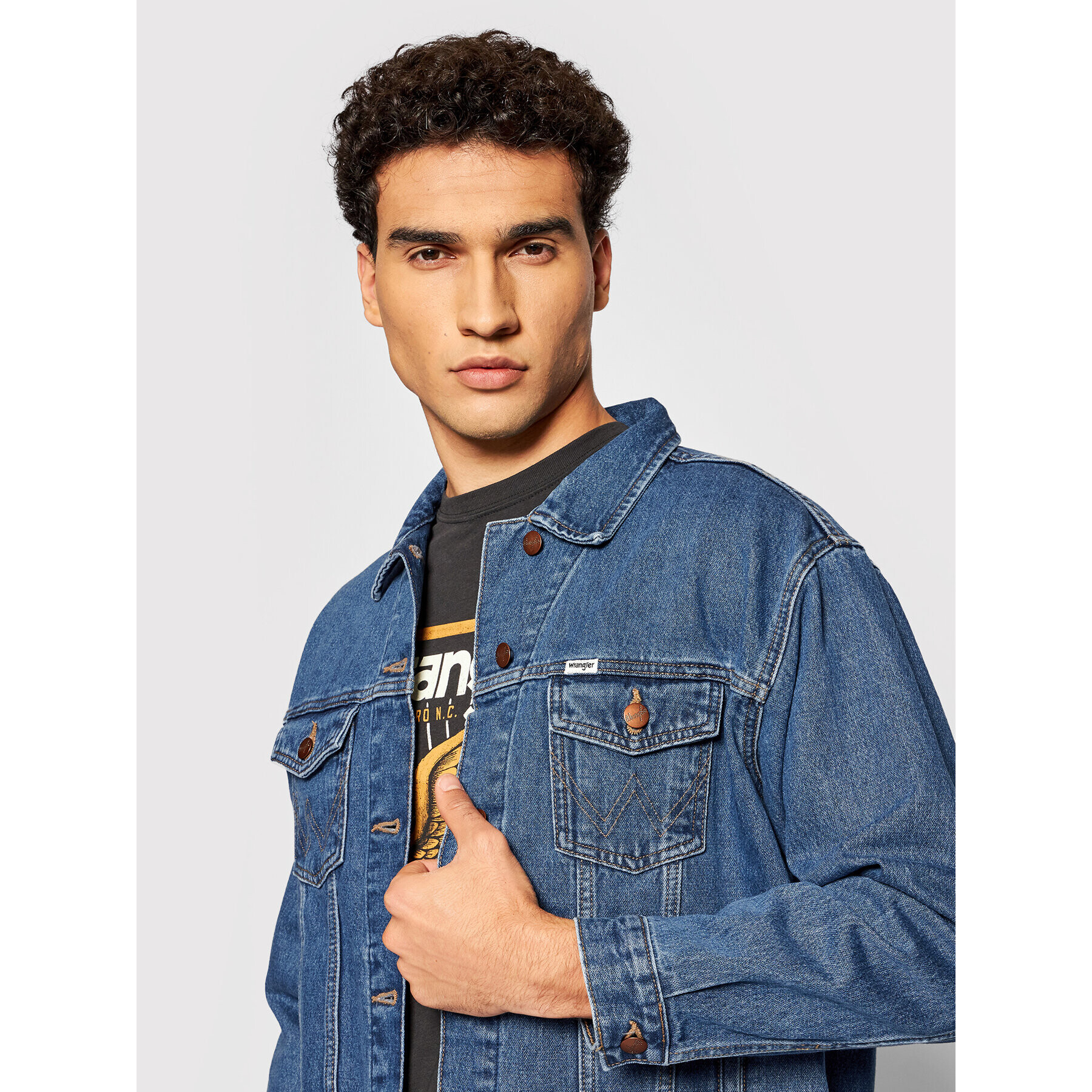 Wrangler Geacă de blugi Heritage W4364933V Bleumarin Regular Fit - Pled.ro