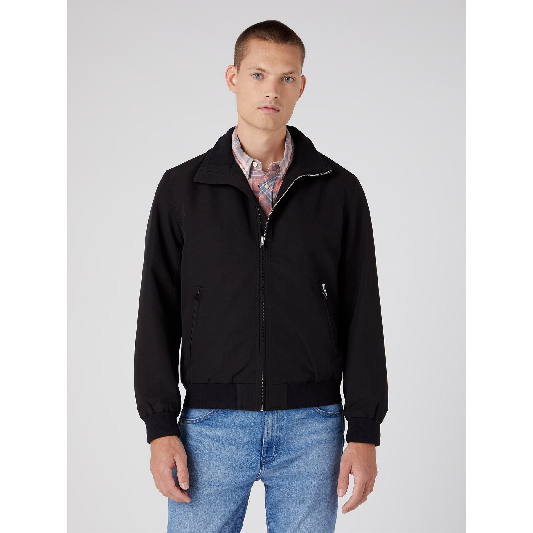 Wrangler Geacă Harrington W481WW100 112331615 Negru Regular Fit - Pled.ro