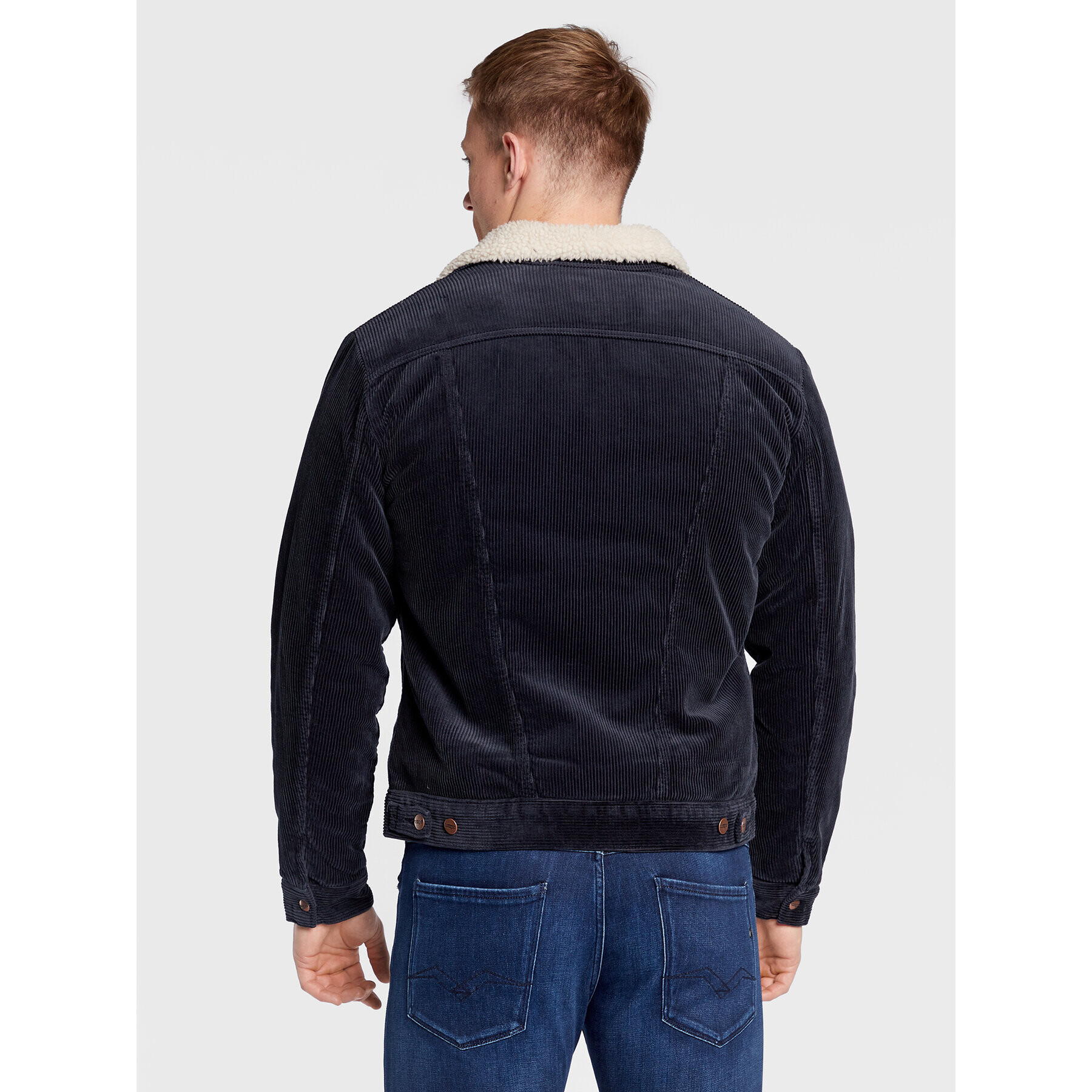 Wrangler Geacă Sherpa W4MS88114 112320904 Bleumarin Regular Fit - Pled.ro