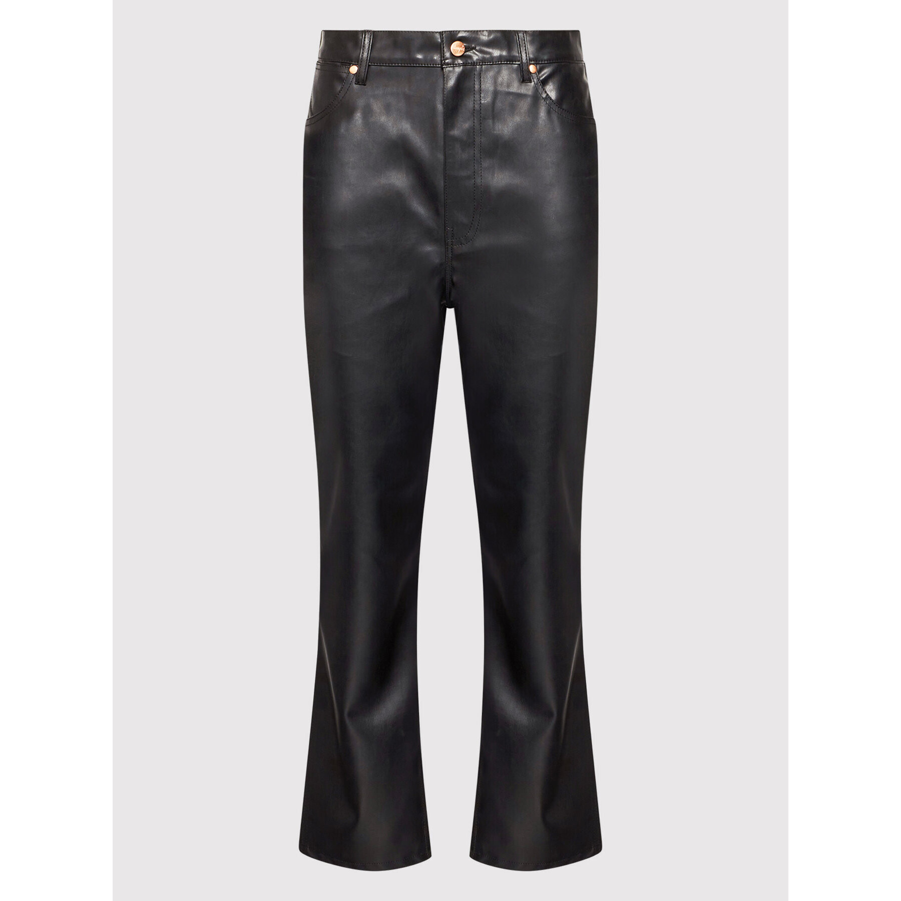 Wrangler Pantaloni din imitație de piele Wild West W2H2NA100 Negru Regular Fit - Pled.ro