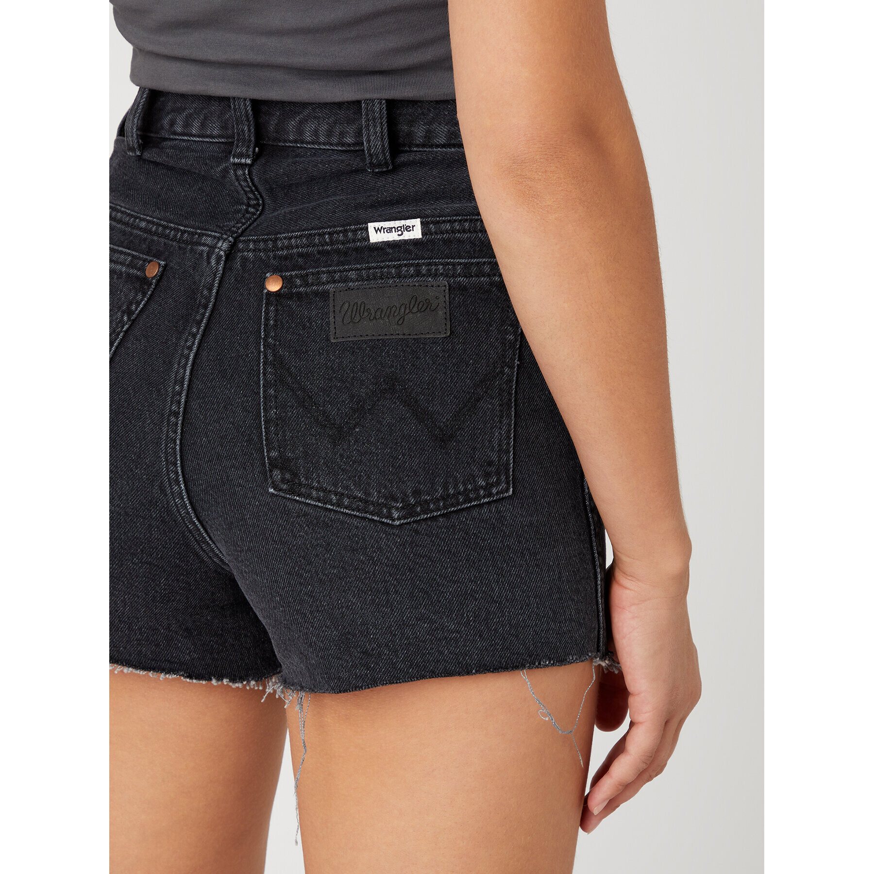 Wrangler Pantaloni scurți de blugi Festival W25JEB29O 112332440 Negru Regular Fit - Pled.ro