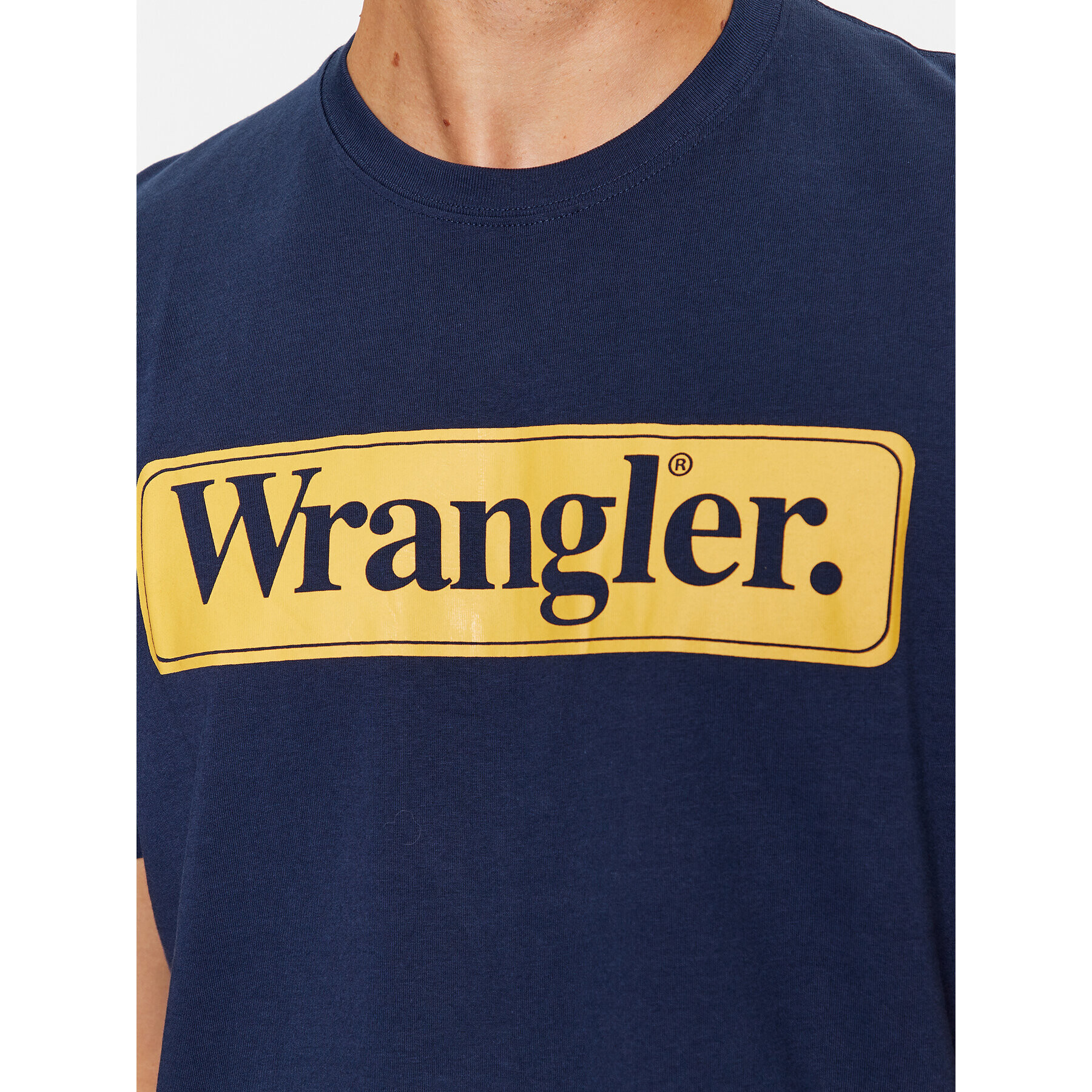 Wrangler Tricou 112341131 Bleumarin Regular Fit - Pled.ro