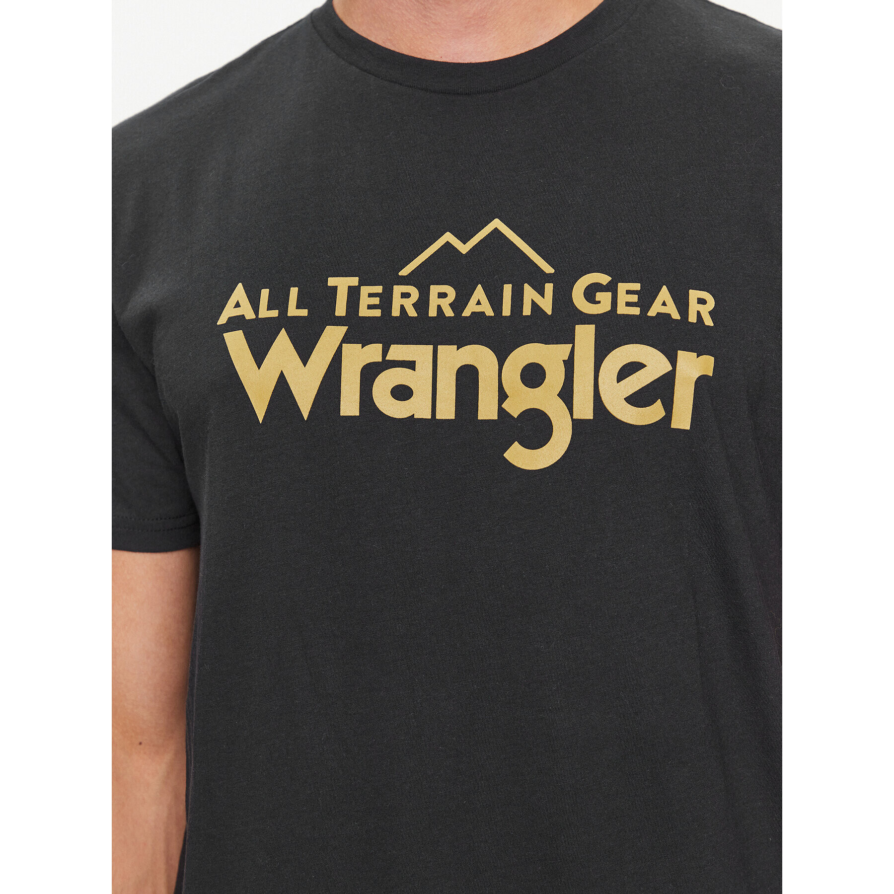 Wrangler Tricou Logo 112341249 Negru Regular Fit - Pled.ro