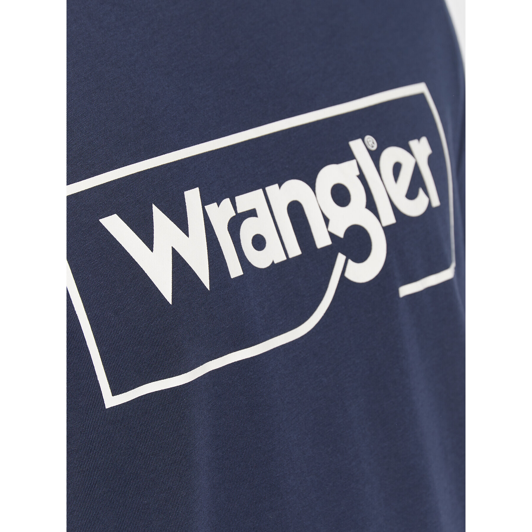 Wrangler Tricou Frame Logo W70JD3114 112320768 Bleumarin Regular Fit - Pled.ro