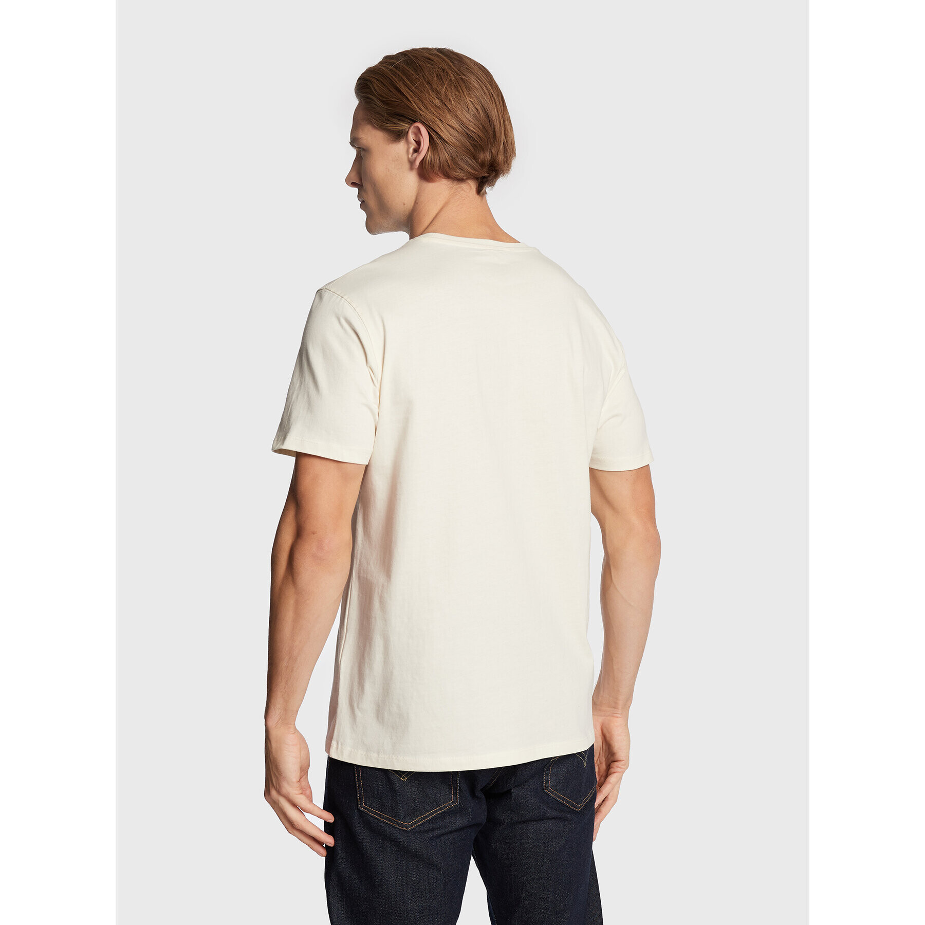 Wrangler Tricou LEON BRIDGES W7ACEEC11 112328263 Écru Regular Fit - Pled.ro