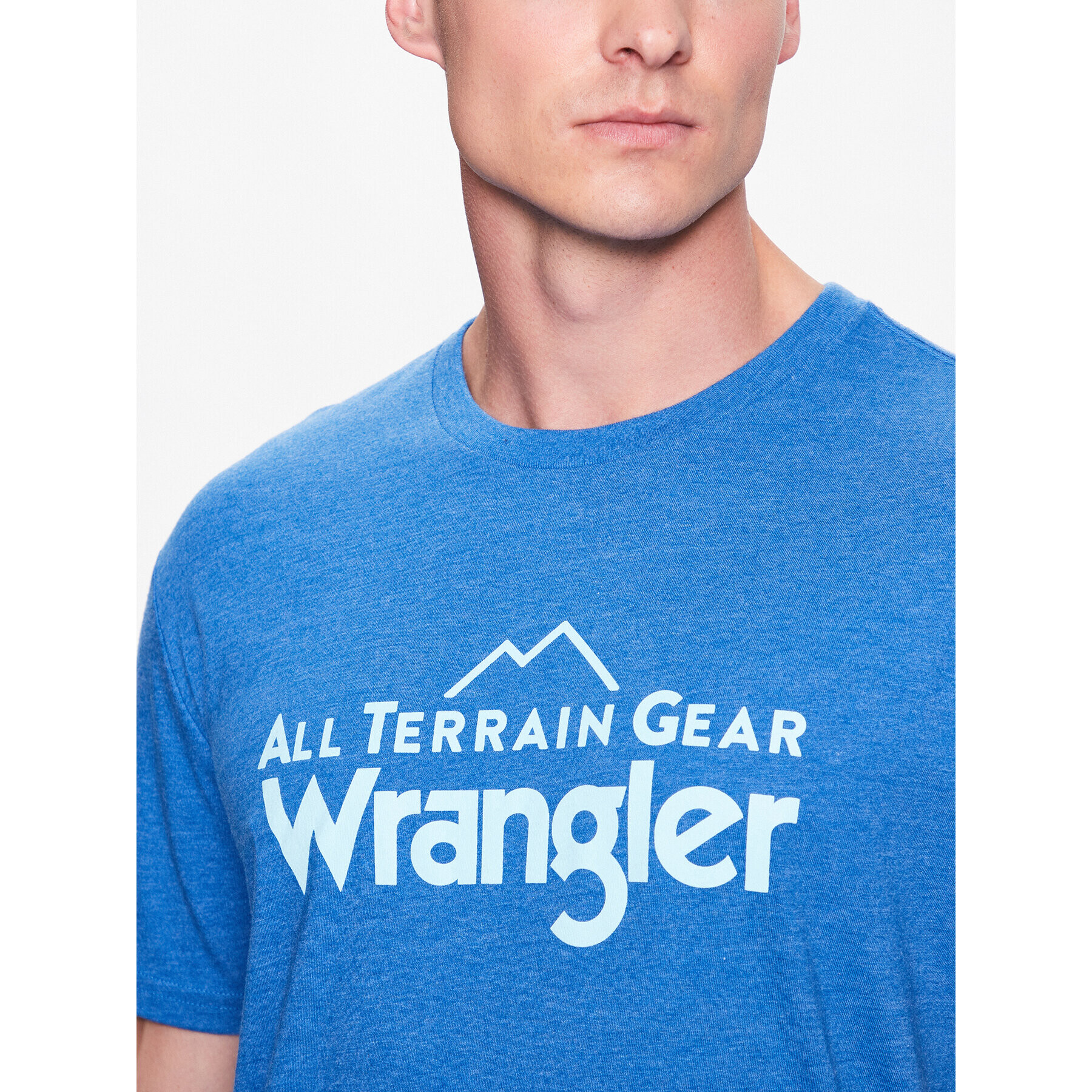 Wrangler Tricou Logo Tee WC5FGE47G 112335672 Albastru Regular Fit - Pled.ro