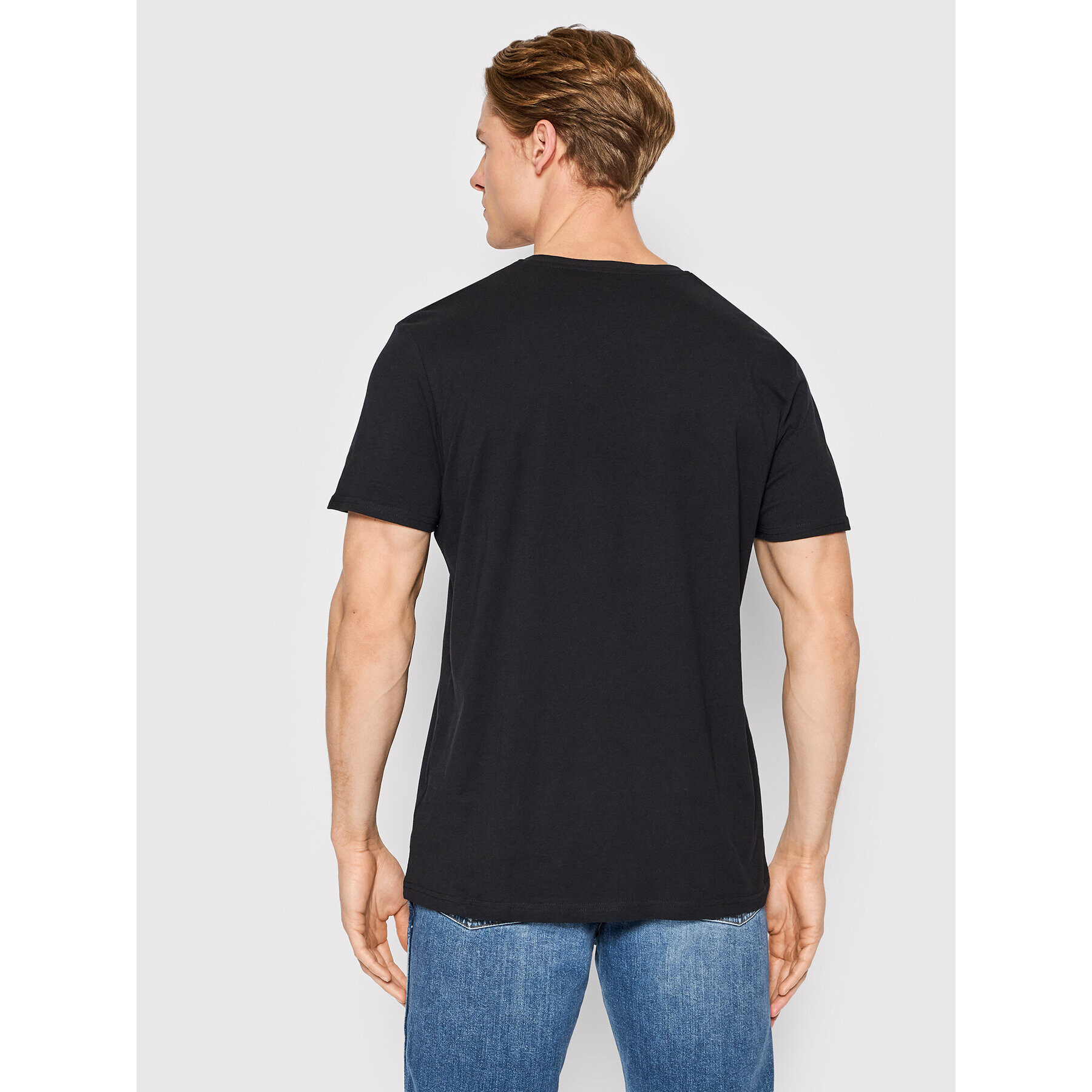 Wrangler Tricou Sunrise W7J2D3100 Negru Regular Fit - Pled.ro