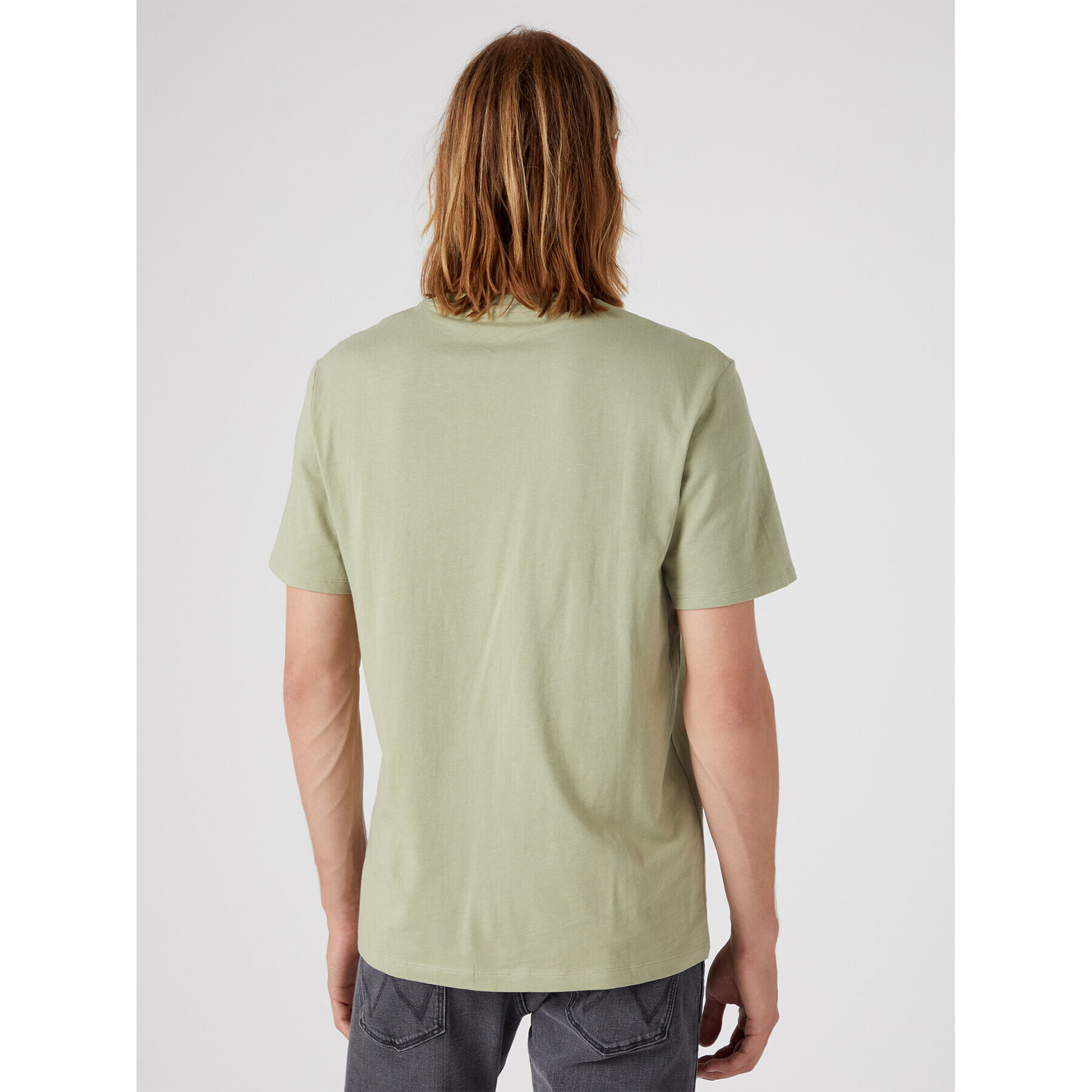 Wrangler Tricou W70PEEG15 112331868 Verde Regular Fit - Pled.ro