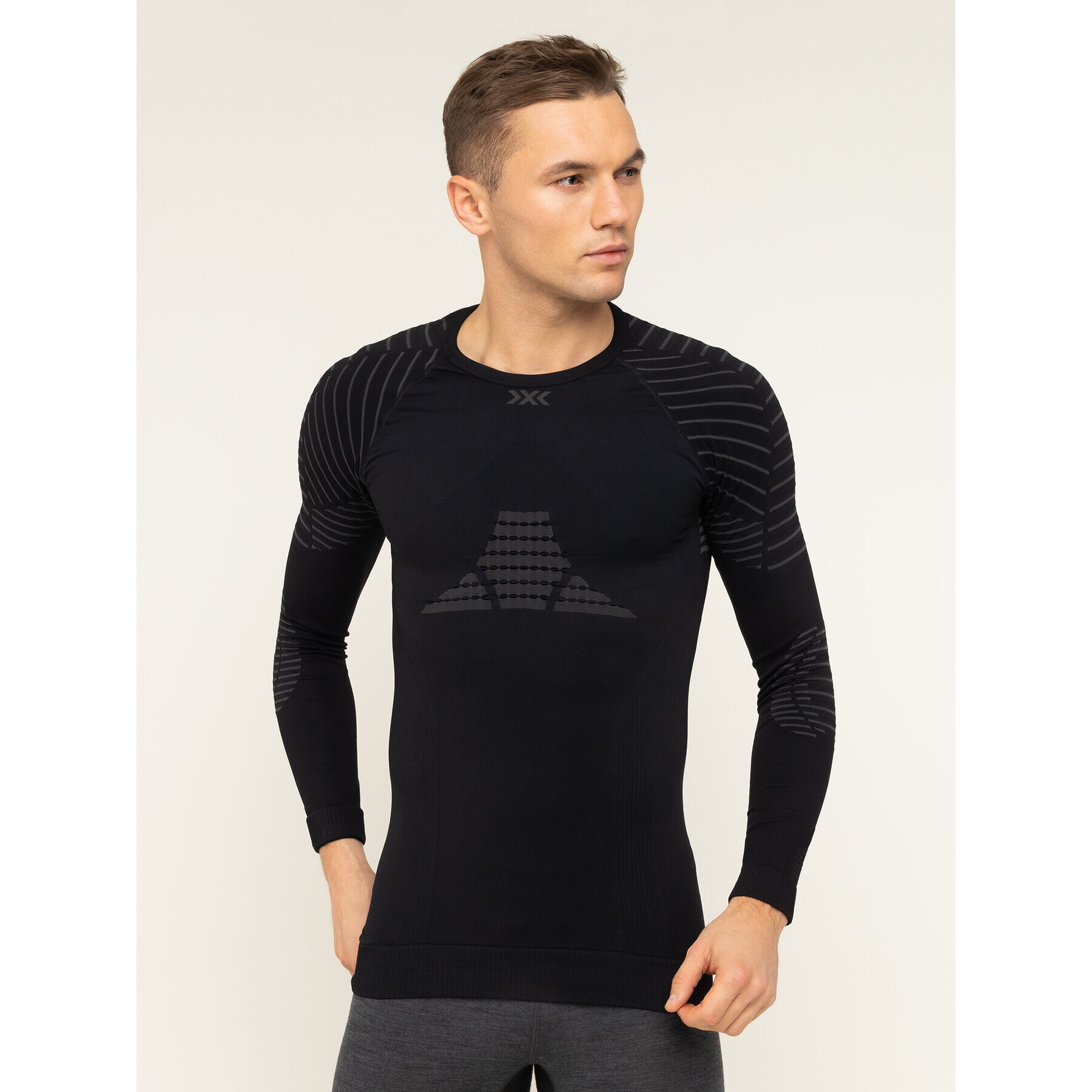 X-Bionic Lenjerie de corp termoactivă partea de sus 4.0 Long INWT06W19M Negru Slim Fit - Pled.ro