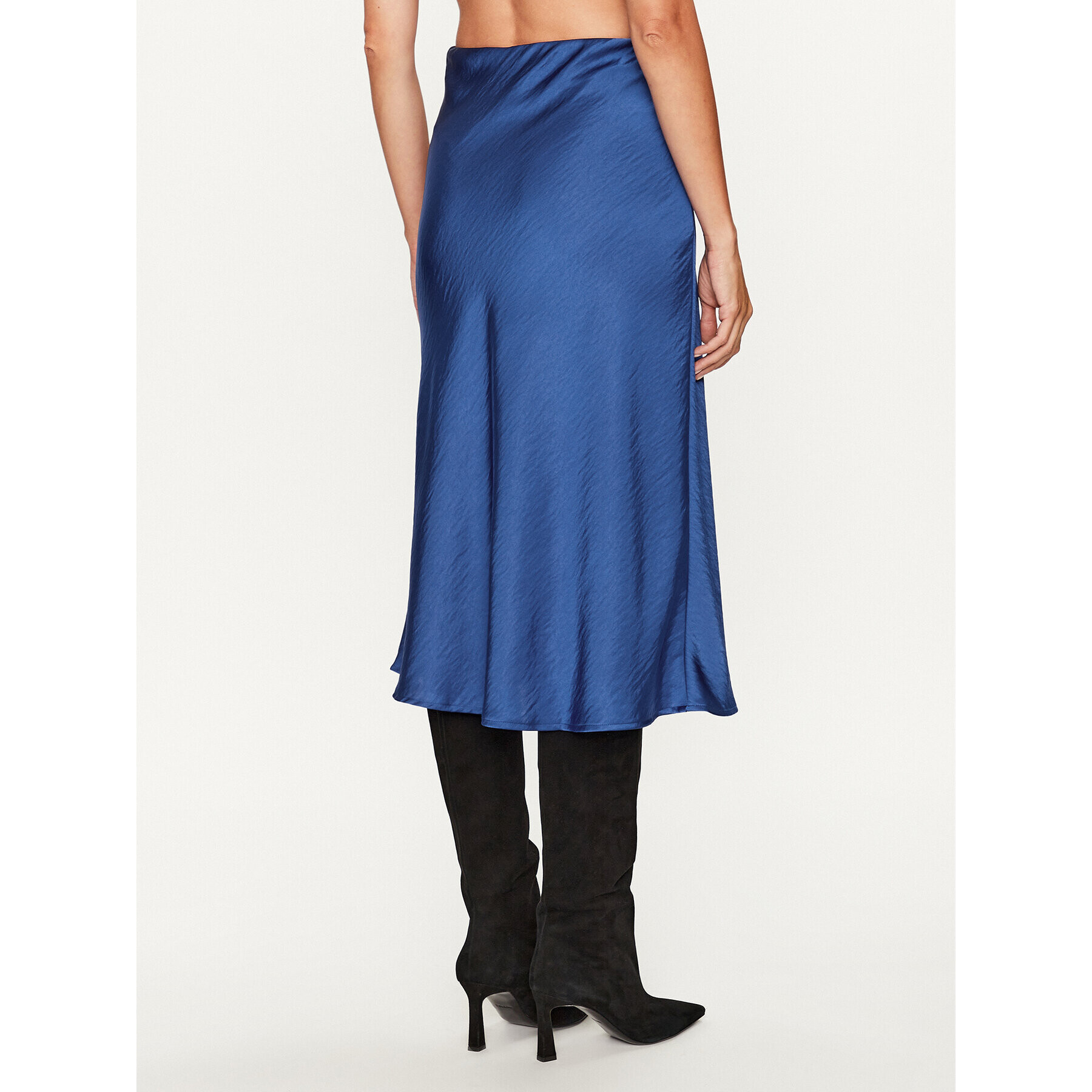 YAS Fustă midi 26024213 Bleumarin Regular Fit - Pled.ro