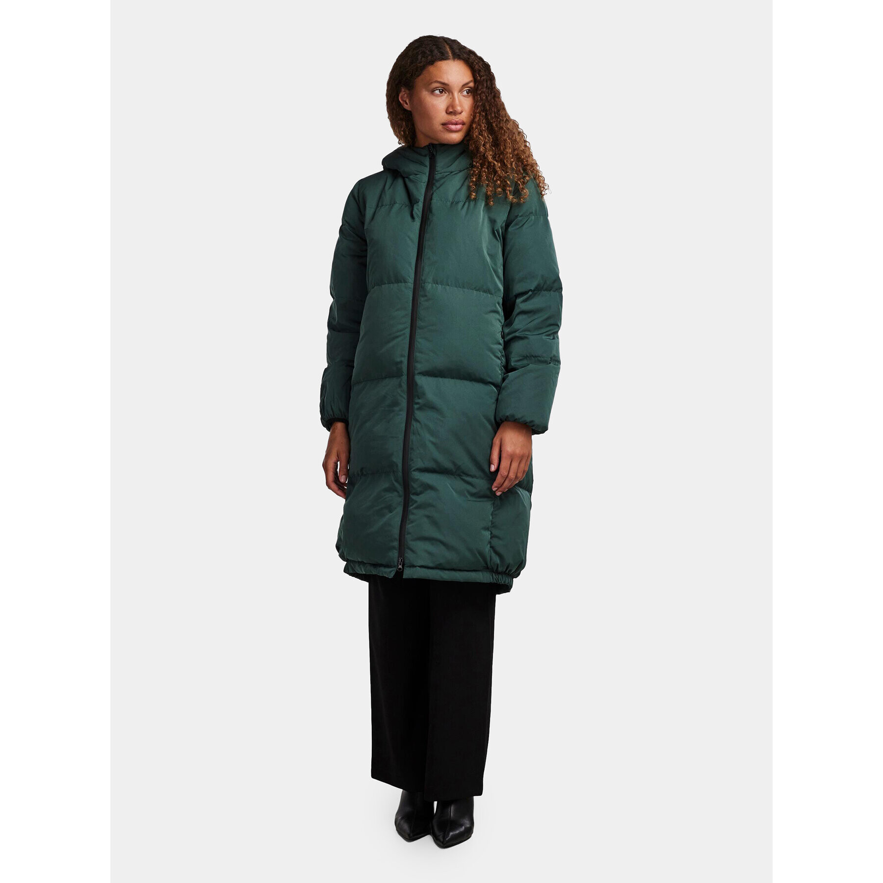 YAS Geacă din puf 26031874 Verde Regular Fit - Pled.ro