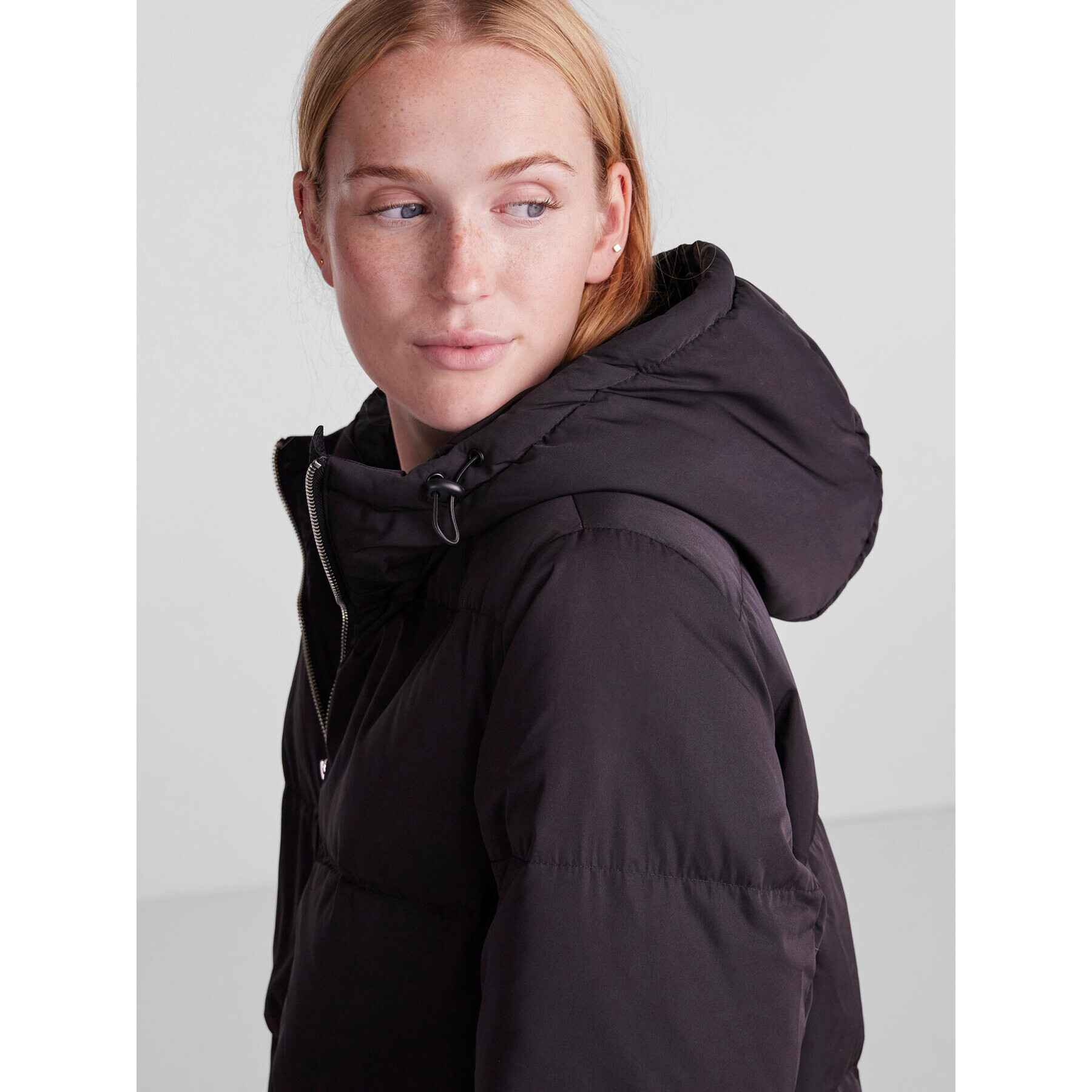 YAS Geacă din puf Puffa 26023635 Negru Regular Fit - Pled.ro