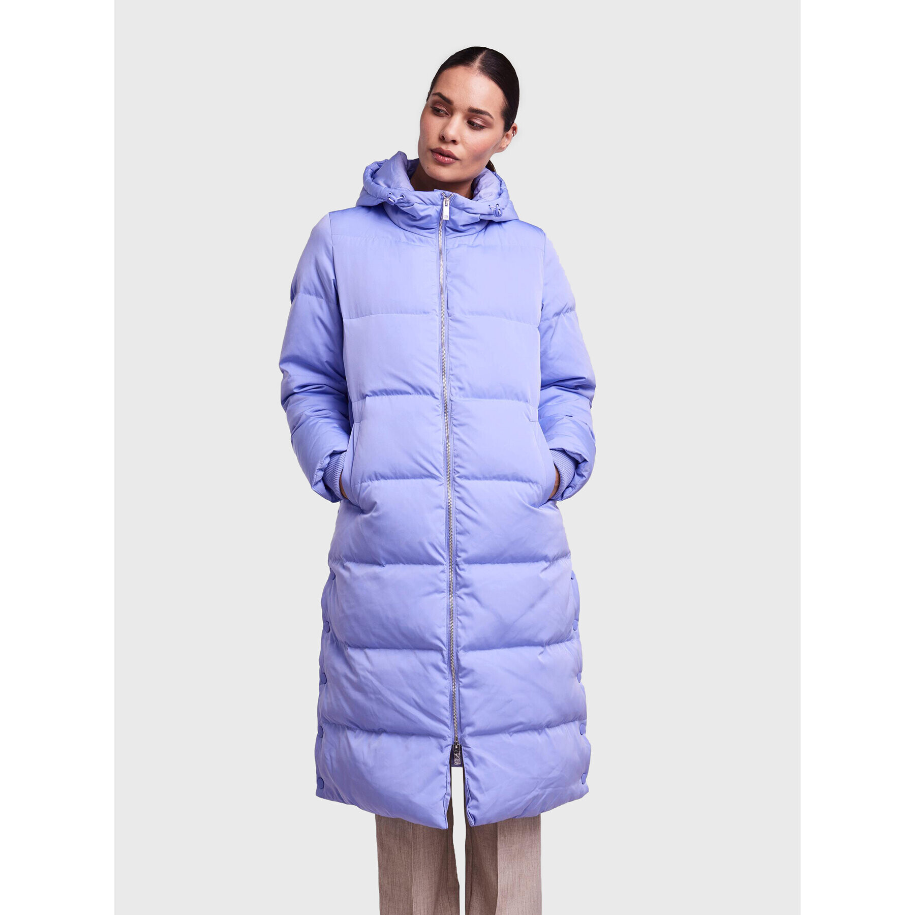 YAS Geacă din puf Puffa 26023635 Violet Regular Fit - Pled.ro