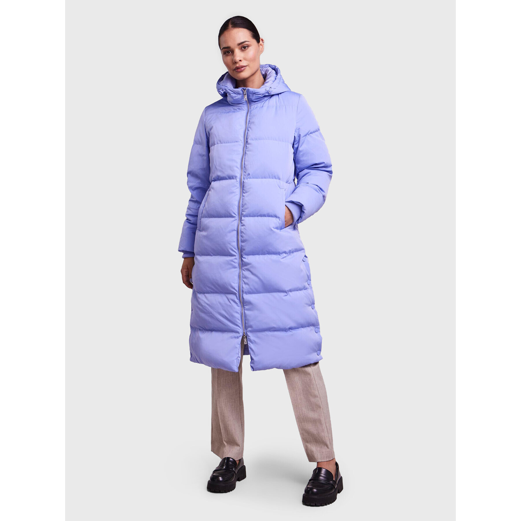 YAS Geacă din puf Puffa 26023635 Violet Regular Fit - Pled.ro