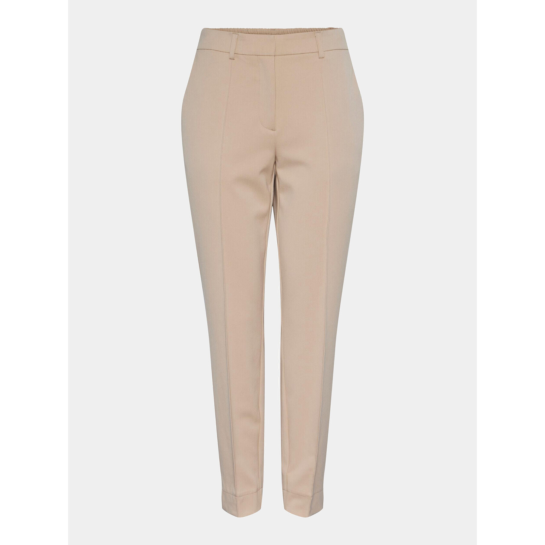 YAS Pantaloni chino Scoop 26032835 Bej Regular Fit - Pled.ro