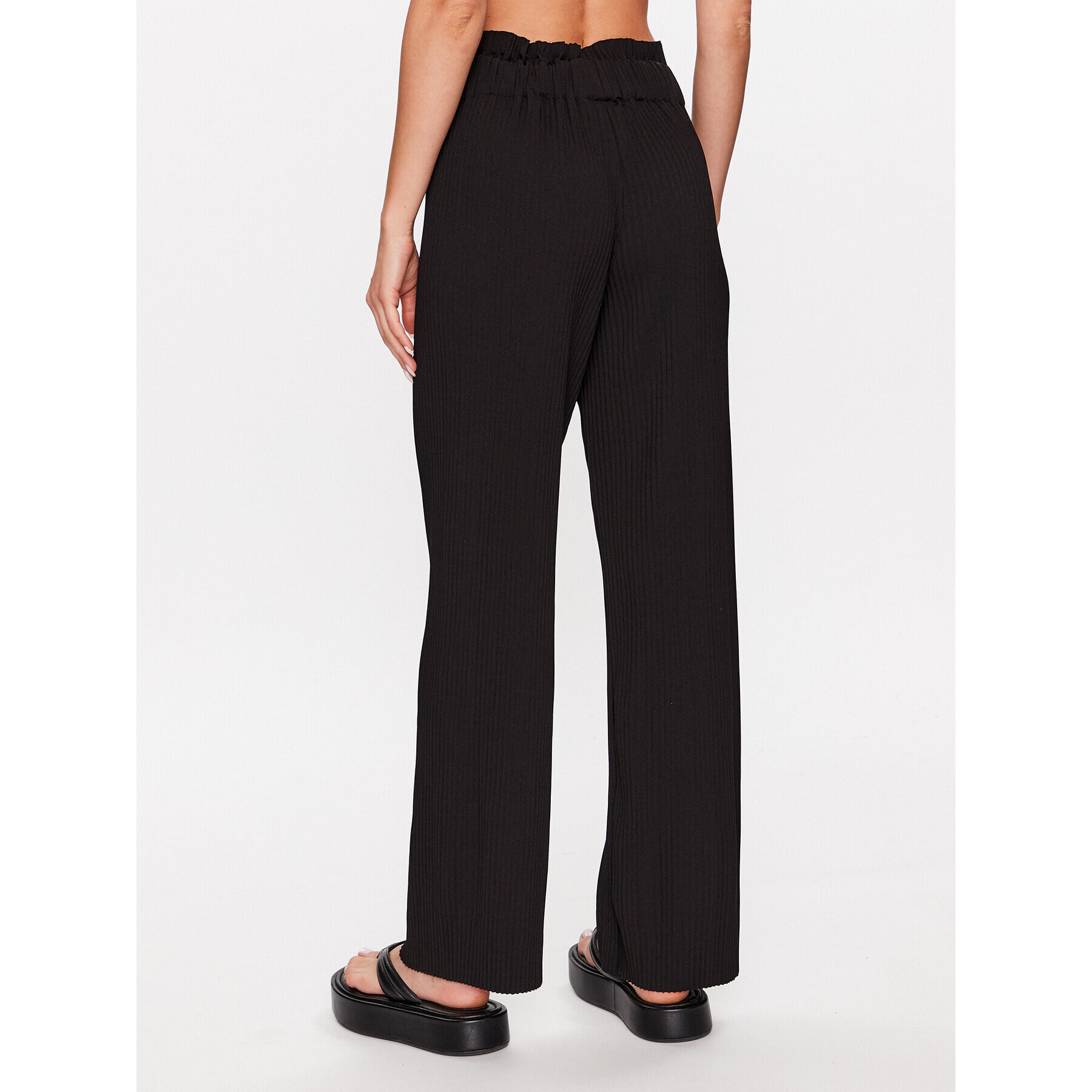 YAS Pantaloni din material 26028051 Negru Regular Fit - Pled.ro