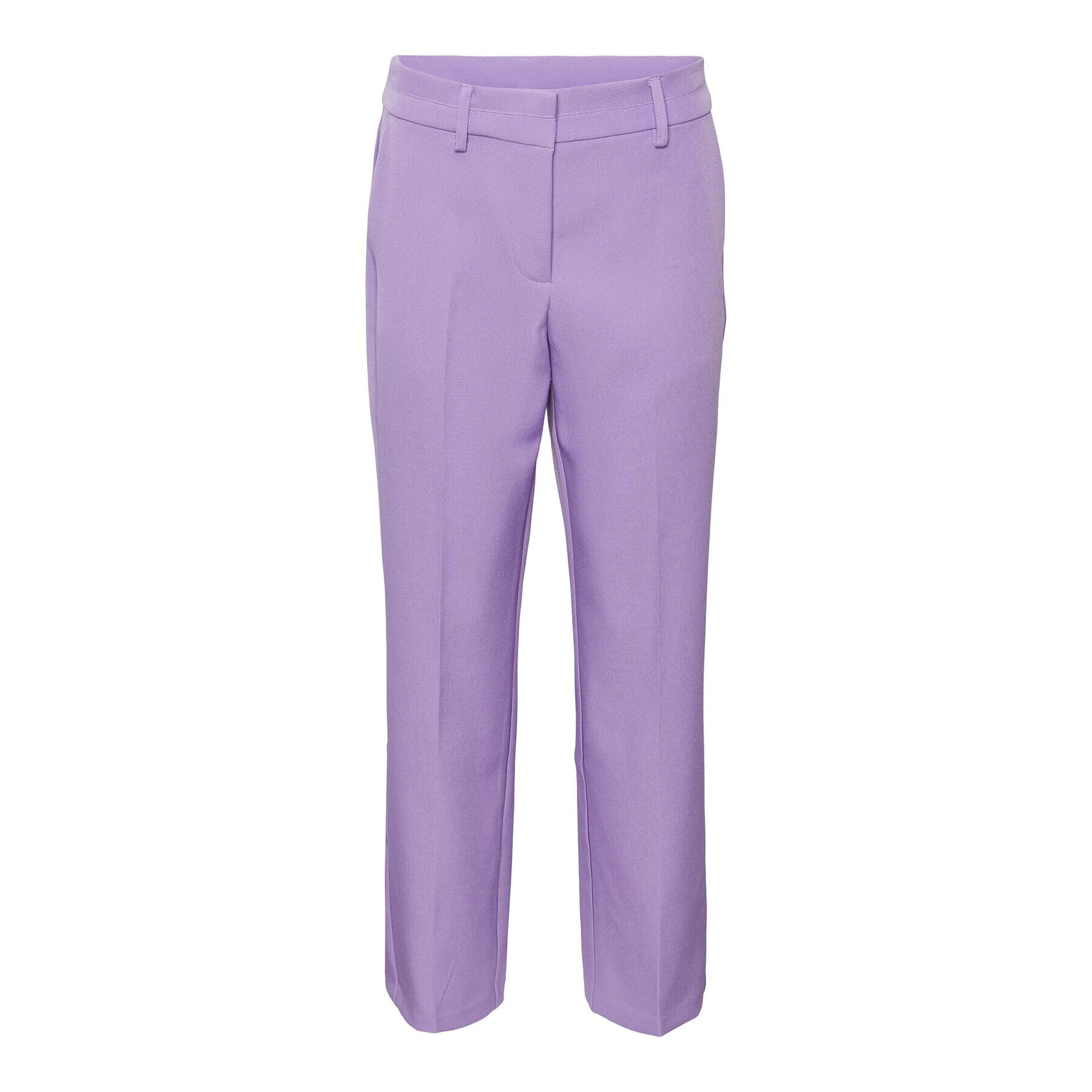 YAS Pantaloni din material 26028860 Violet Regular Fit - Pled.ro