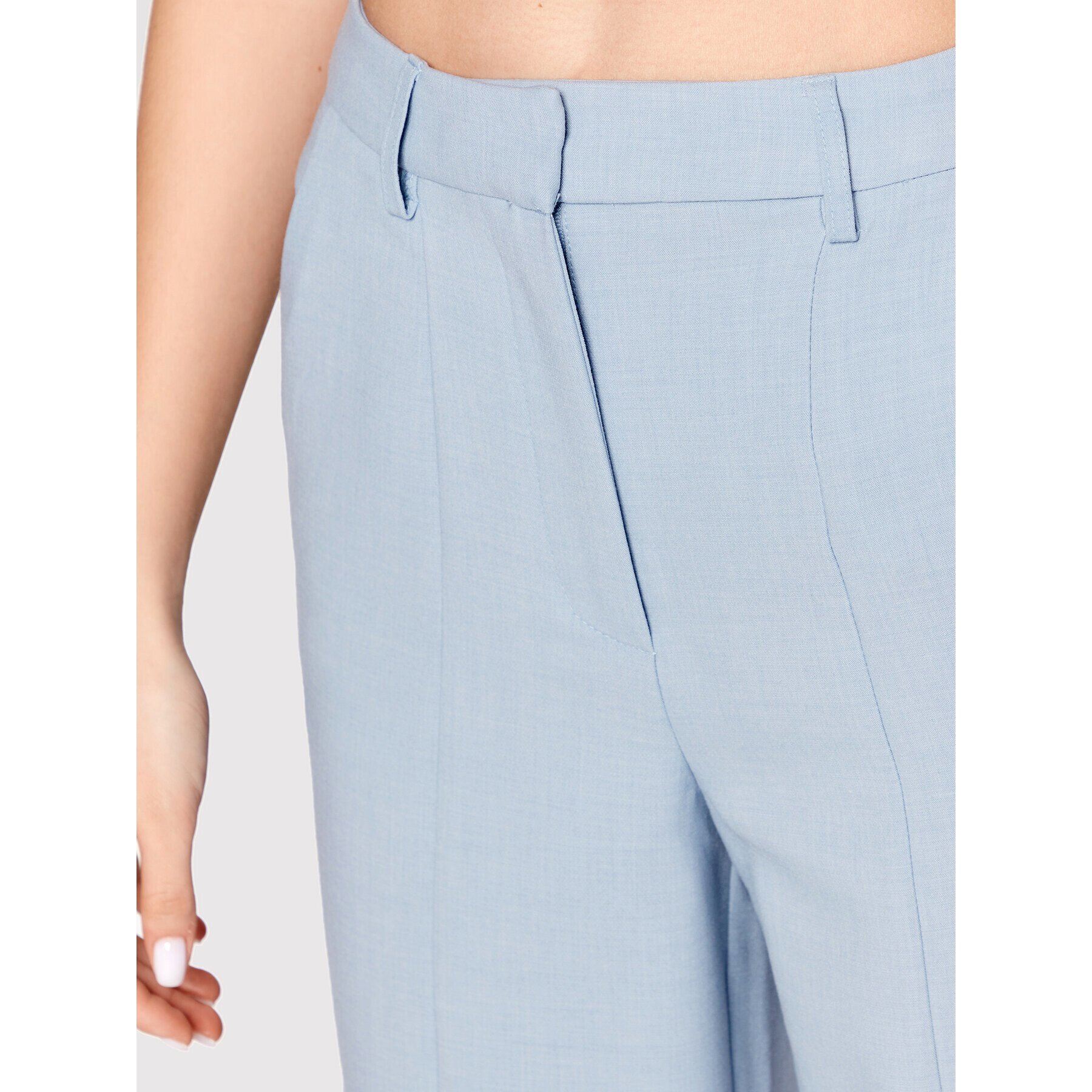 YAS Pantaloni din material Tucka 26026408 Albastru Relaxed Fit - Pled.ro