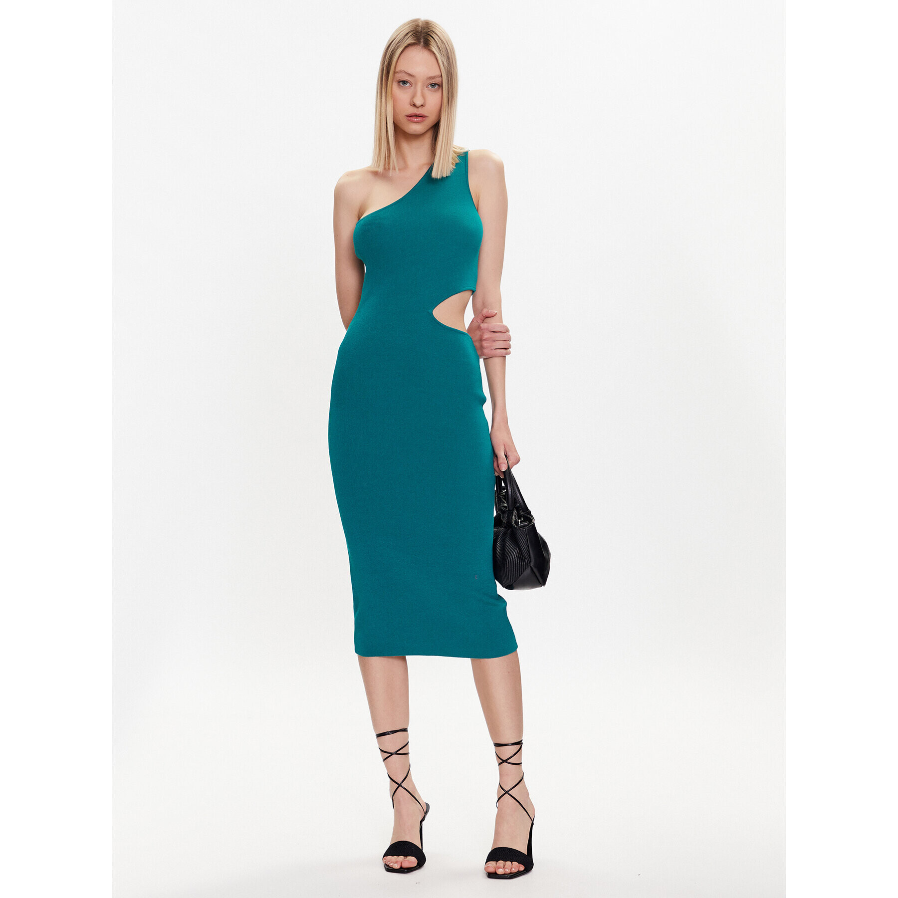 YAS Rochie tricotată 26030309 Verde Slim Fit - Pled.ro