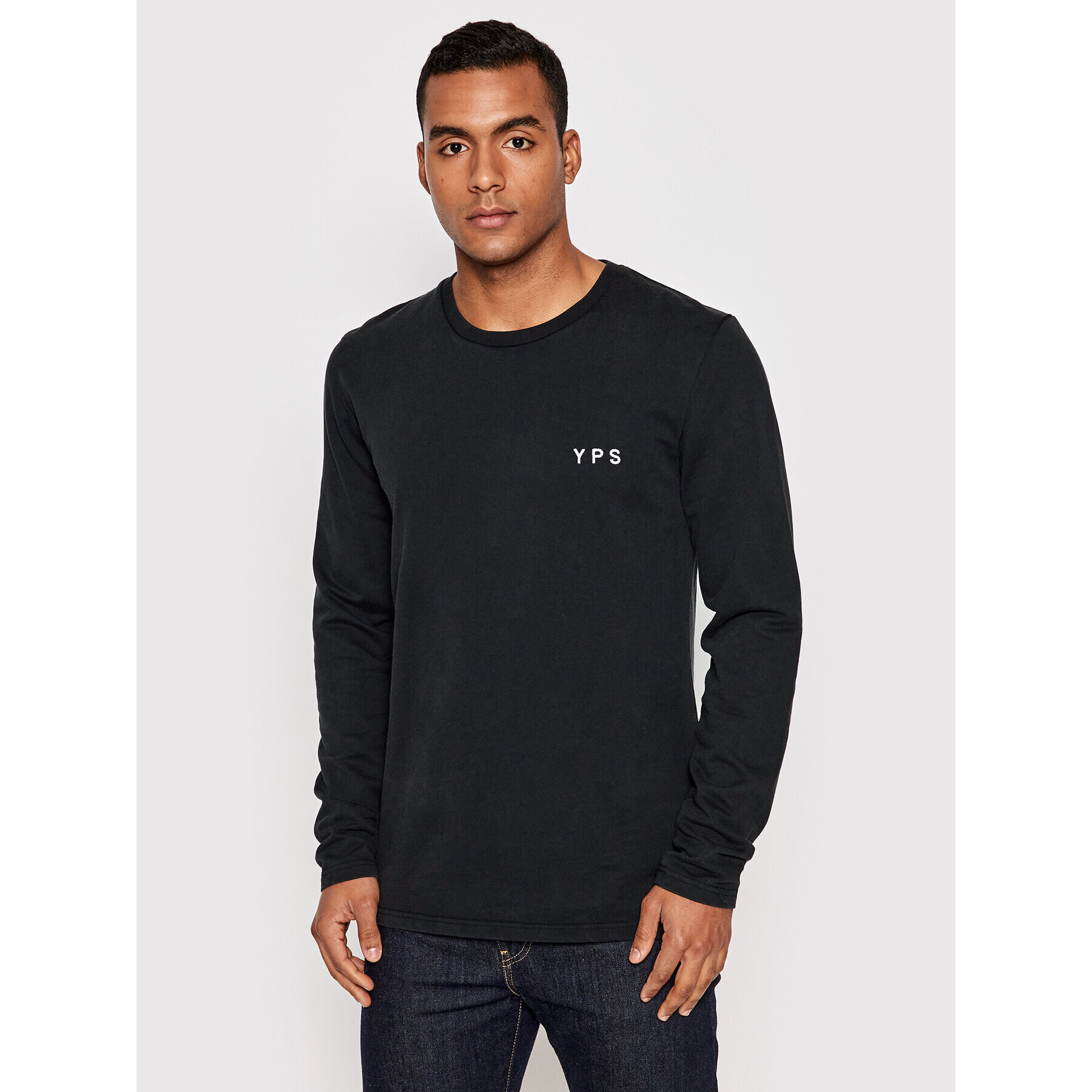 Young Poets Society Longsleeve Lio Spray 107368 Negru Regular Fit - Pled.ro